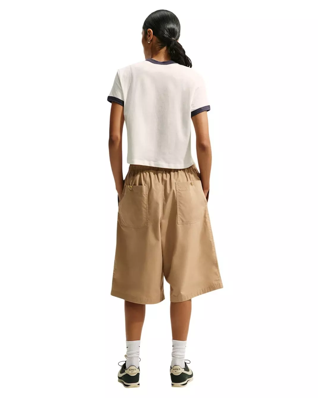 Nike Women's Sportswear Ringer T-Shirt - Sail - SAIL