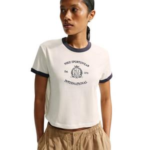 Nike Women's Sportswear Ringer T-Shirt - Sail - SAIL