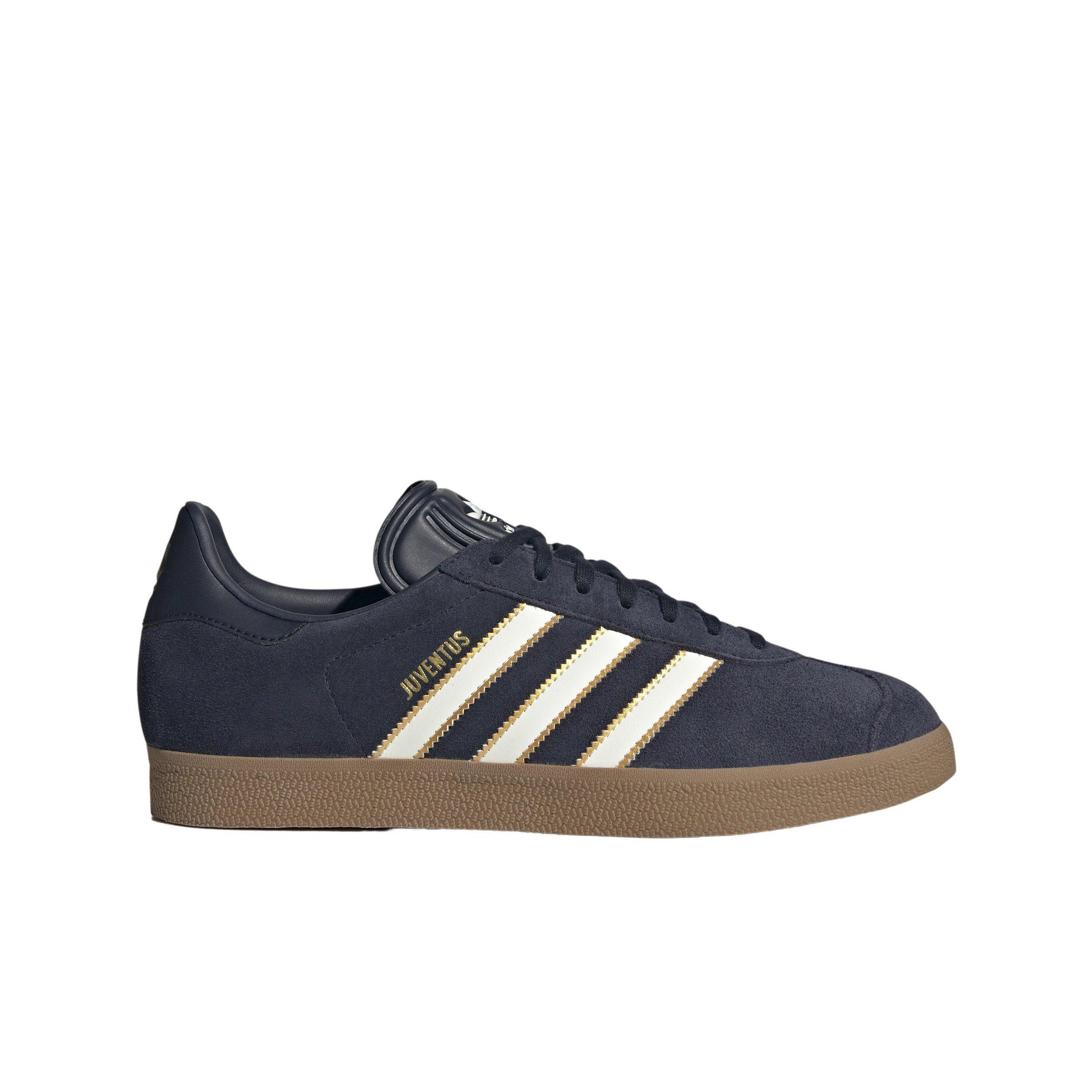 adidas Originals Gazelle Juventus Terrace Icons "Legend Ink/Off White/Dark Gold" Men's Shoe - INK/OFF WHITE/DK GOLD Thumbnail View 1