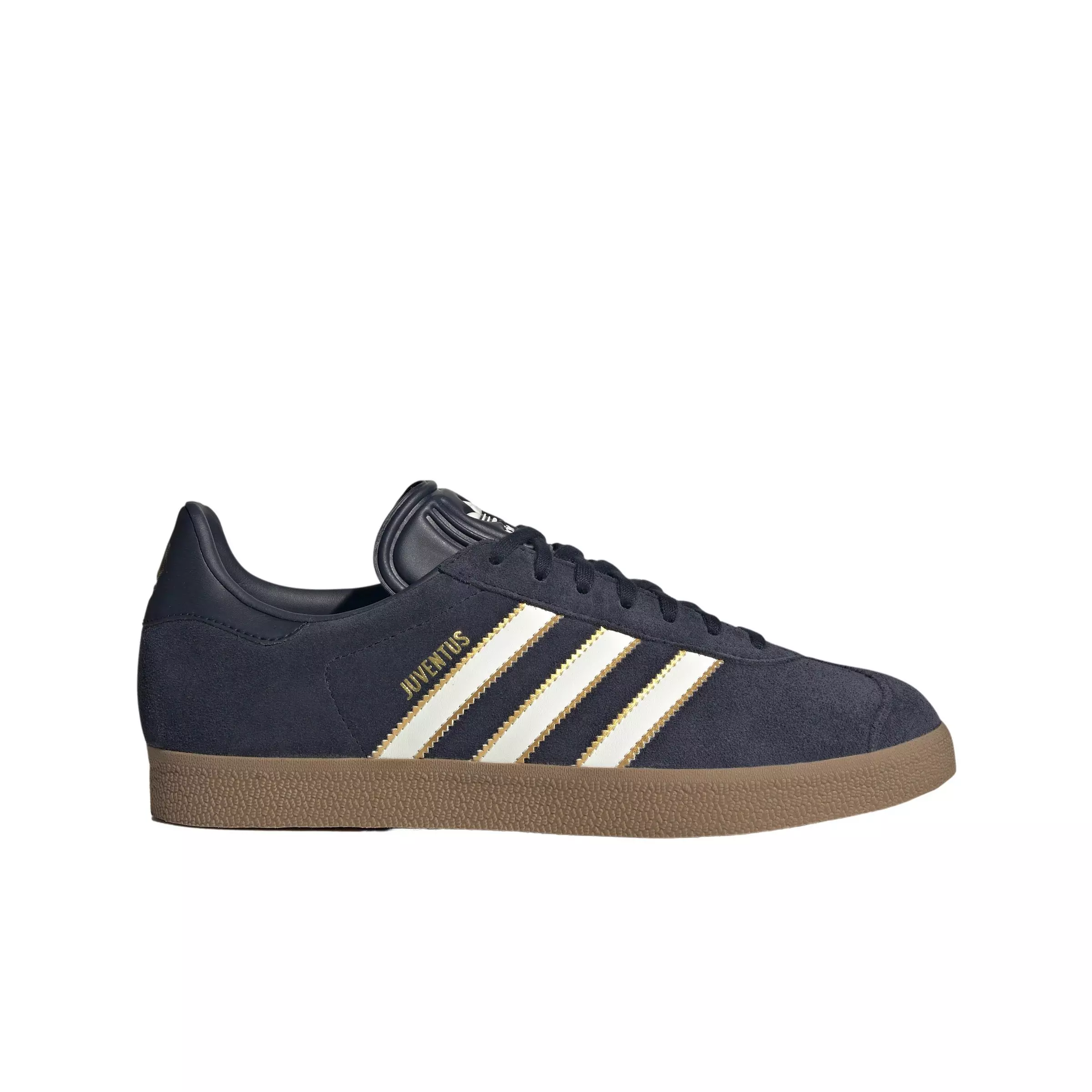adidas Originals Gazelle Juventus Terrace Icons "Legend Ink/Off White/Dark Gold" Men's Shoe - INK/OFF WHITE/DK GOLD