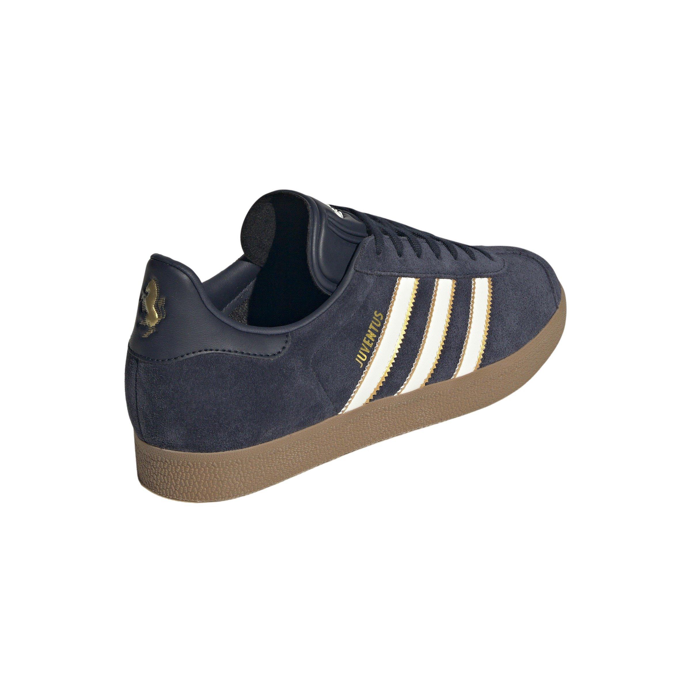 adidas Originals Gazelle Juventus Terrace Icons "Legend Ink/Off White/Dark Gold" Men's Shoe - INK/OFF WHITE/DK GOLD Thumbnail View 4