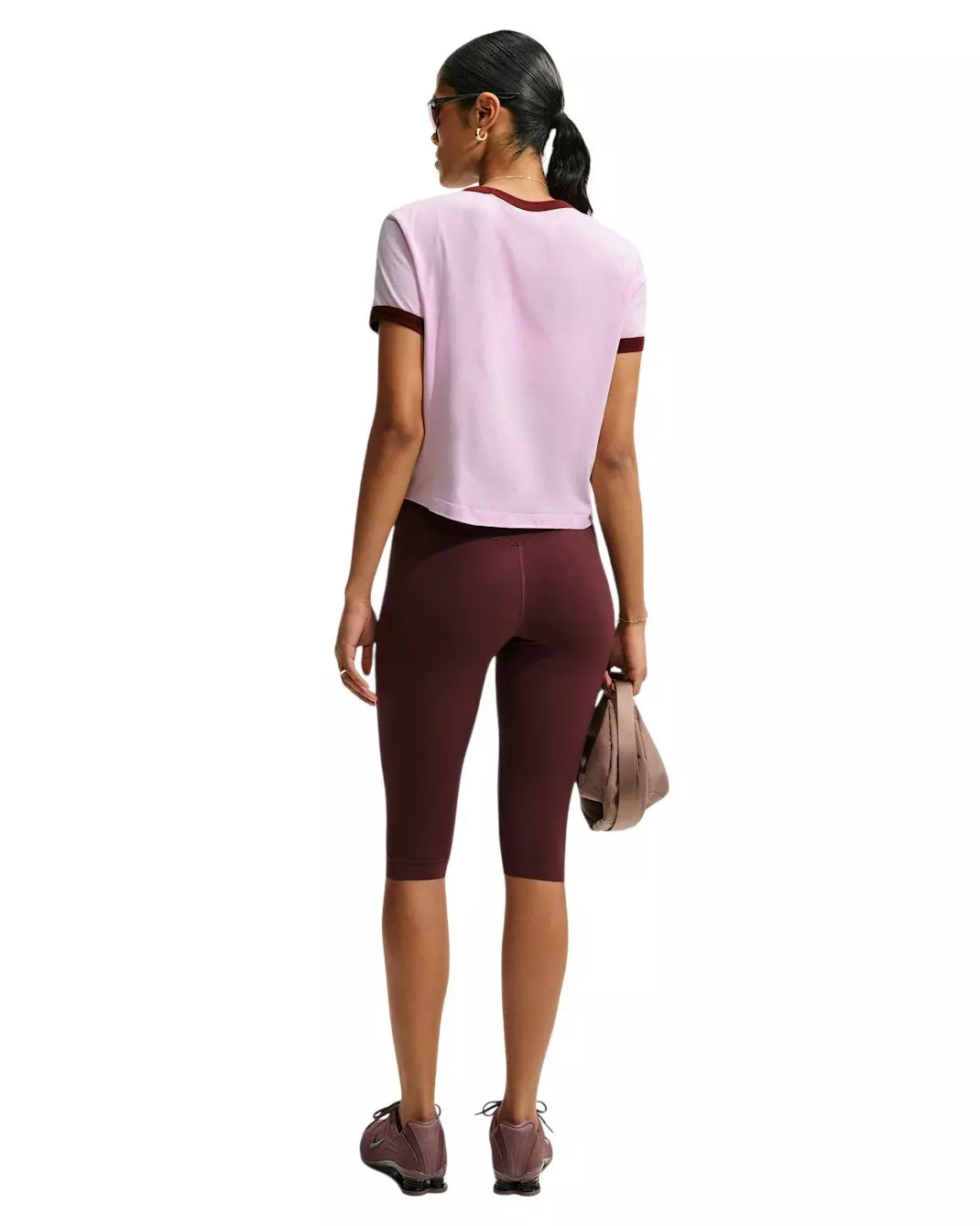 Nike Women's Sportswear Ringer T-Shirt - Lilac - LILAC
