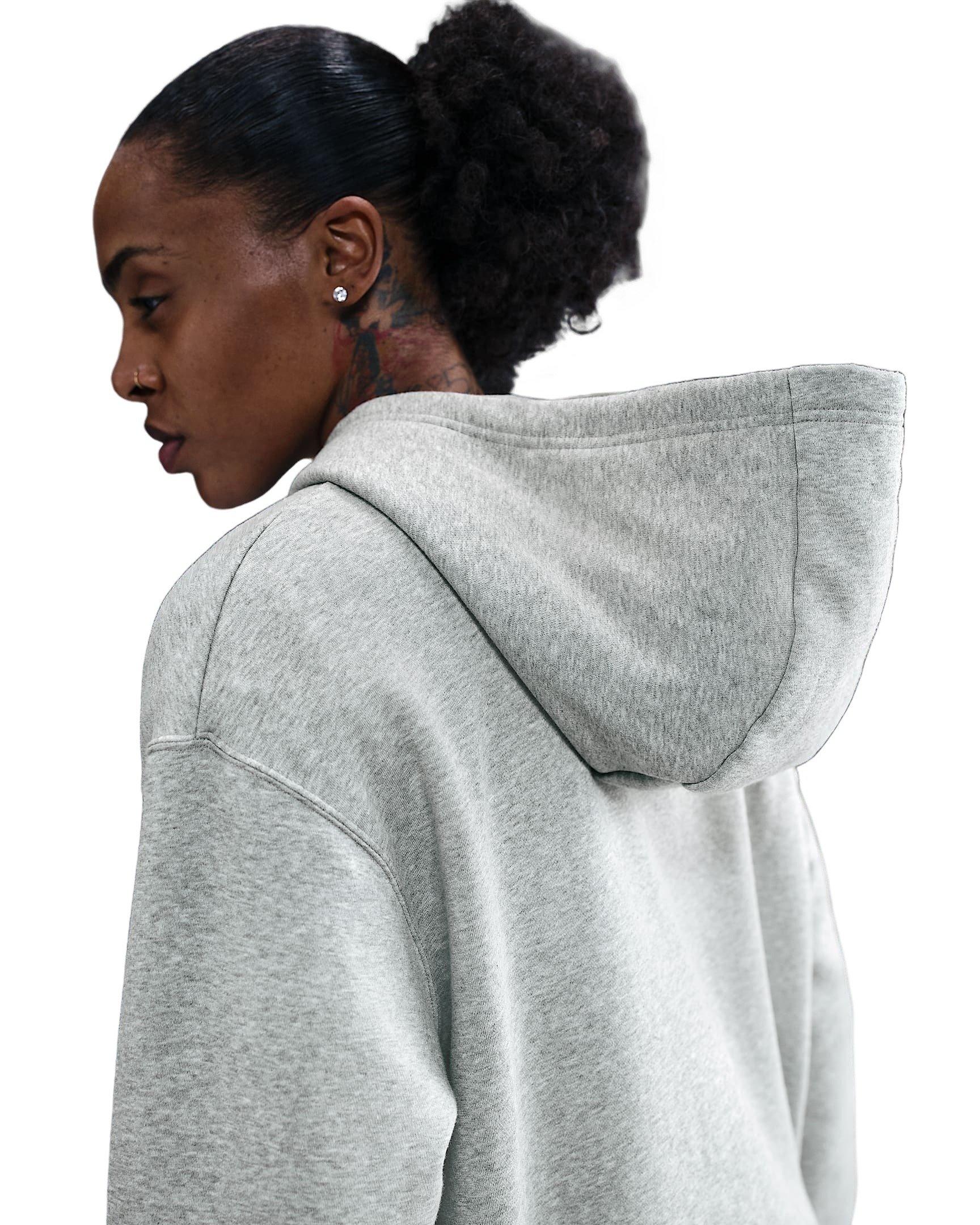 Nike Unisex Caitlin Clark Basketball Phoenix Fleece Pullover Hoodie - Grey - GREY Thumbnail View 2