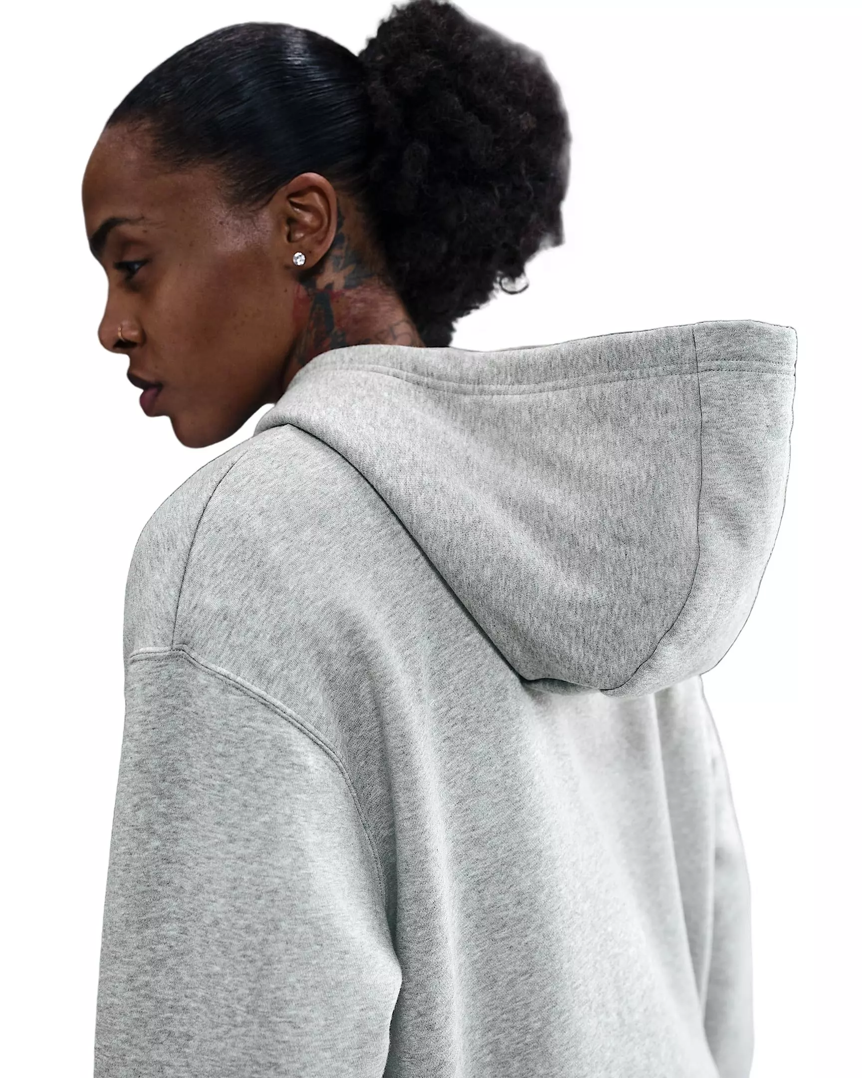 Nike Unisex Caitlin Clark Basketball Phoenix Fleece Pullover Hoodie - Grey - GREY
