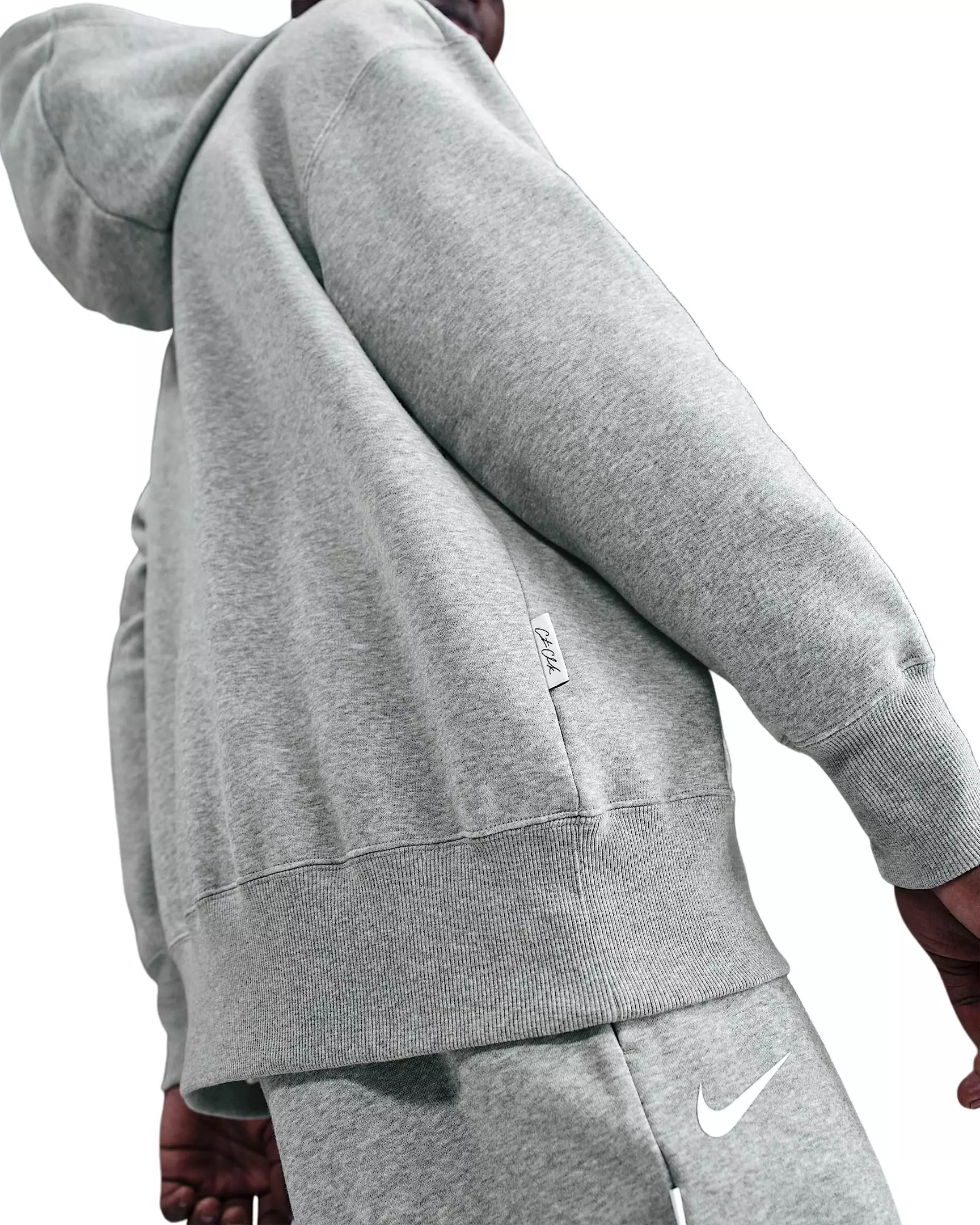 Nike Unisex Caitlin Clark Basketball Phoenix Fleece Pullover Hoodie - Grey - GREY