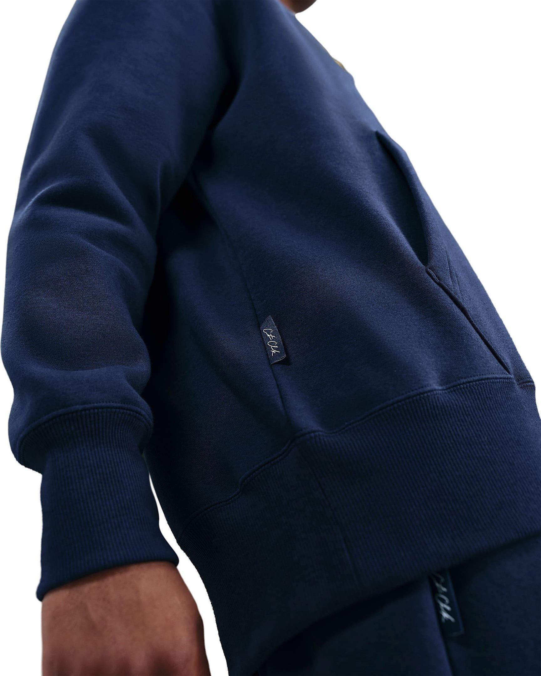 Nike Unisex Caitlin Clark Basketball Phoenix Fleece Pullover Hoodie -Navy/Yellow - NAVY/YELLOW Thumbnail View 2