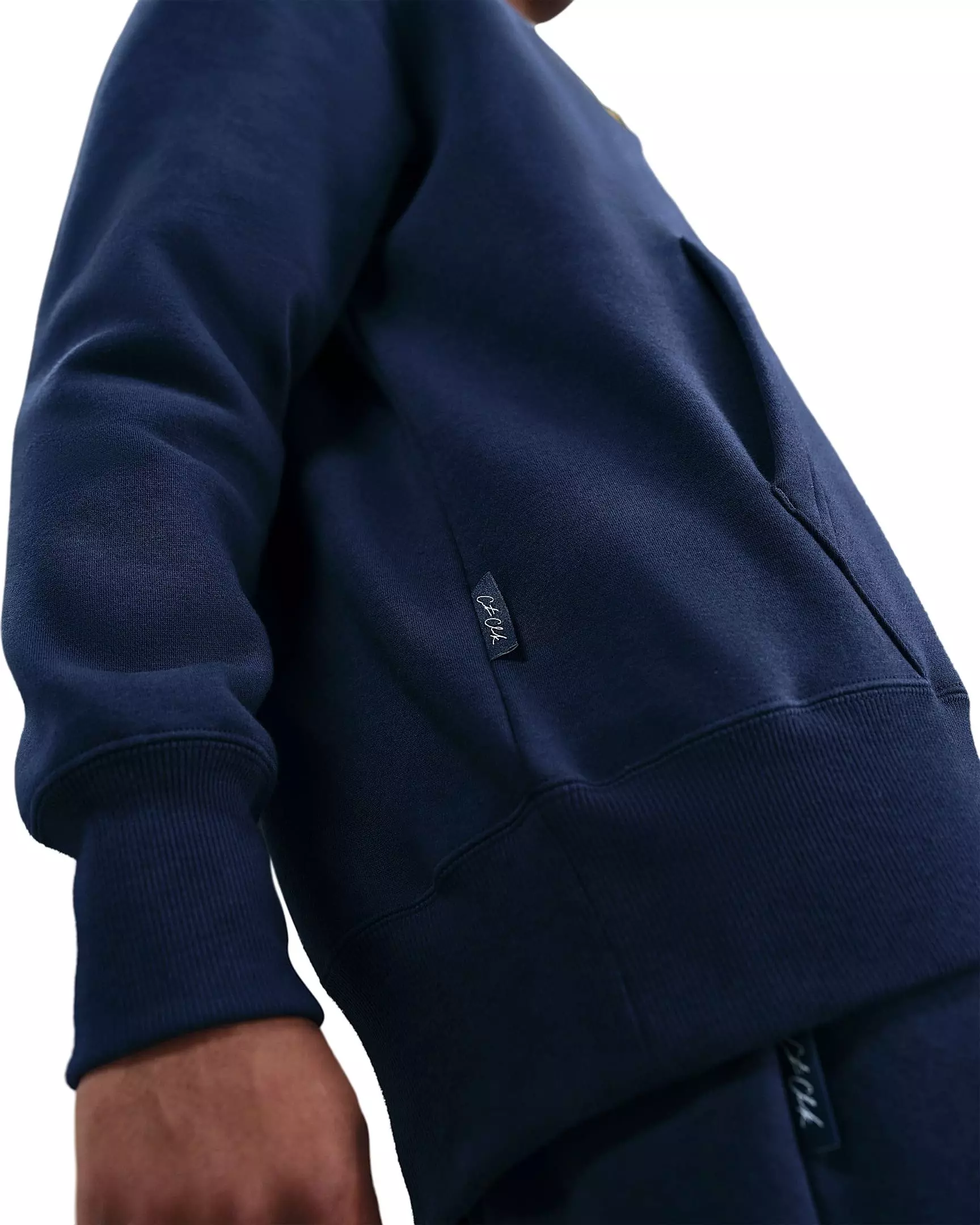 Nike Unisex Caitlin Clark Basketball Phoenix Fleece Pullover Hoodie -Navy/Yellow - NAVY/YELLOW