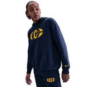 Nike Unisex Caitlin Clark Basketball Phoenix Fleece Pullover Hoodie -Navy/Yellow