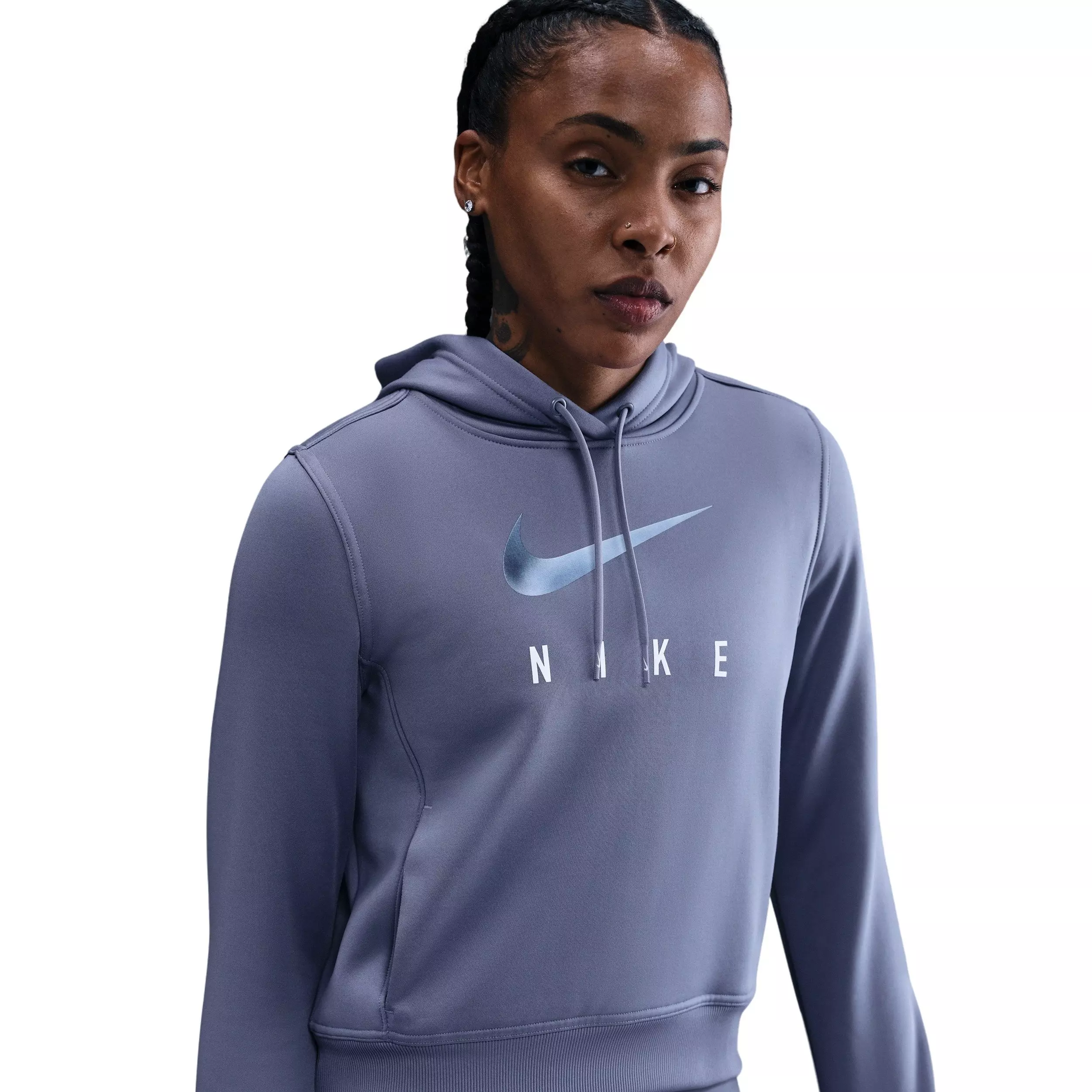 Nike Women's One Therma-FIT Hoodie - Indigo - INDIGO