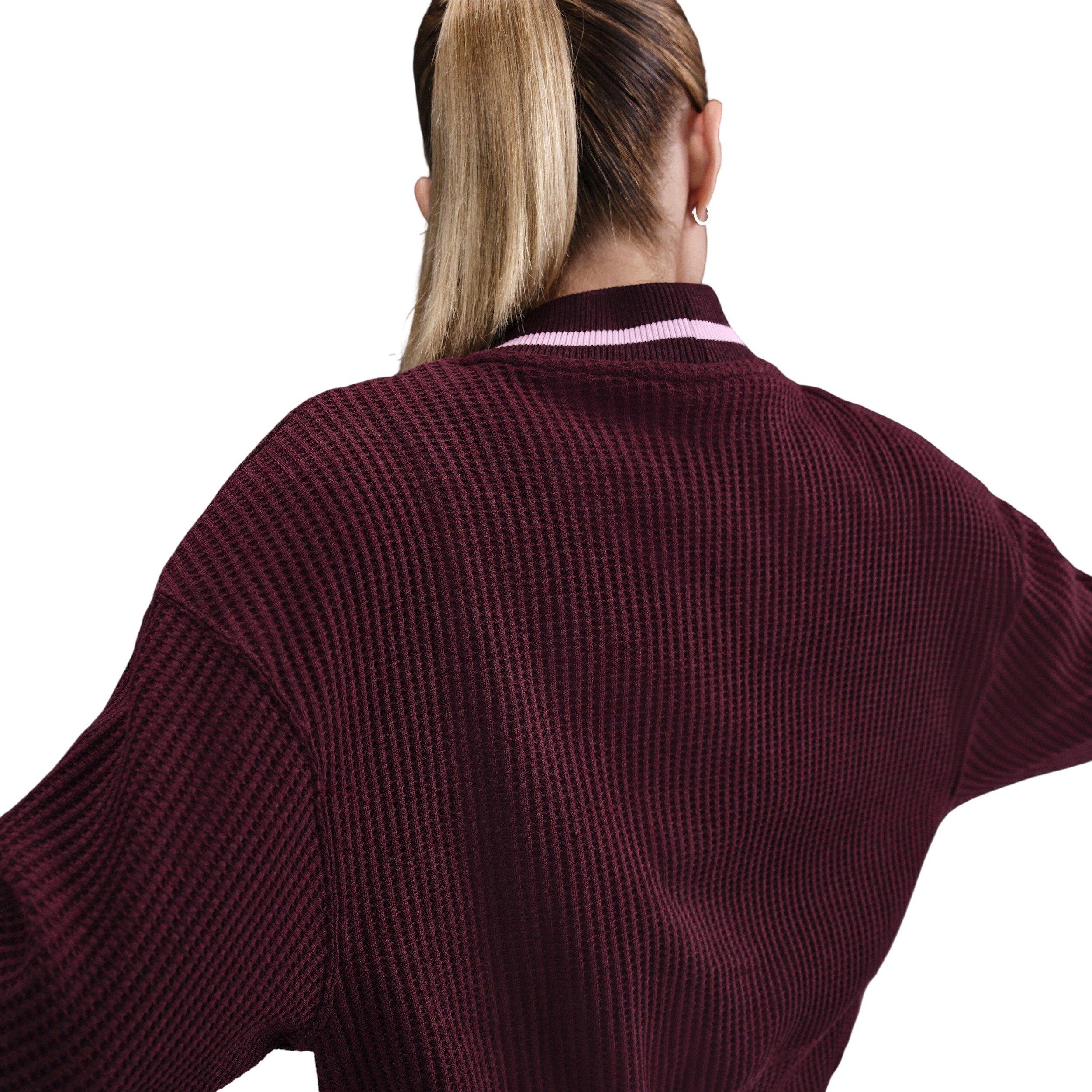 Nike Women's Sportswear Vest -Burgundy - BURGUNDY Thumbnail View 2