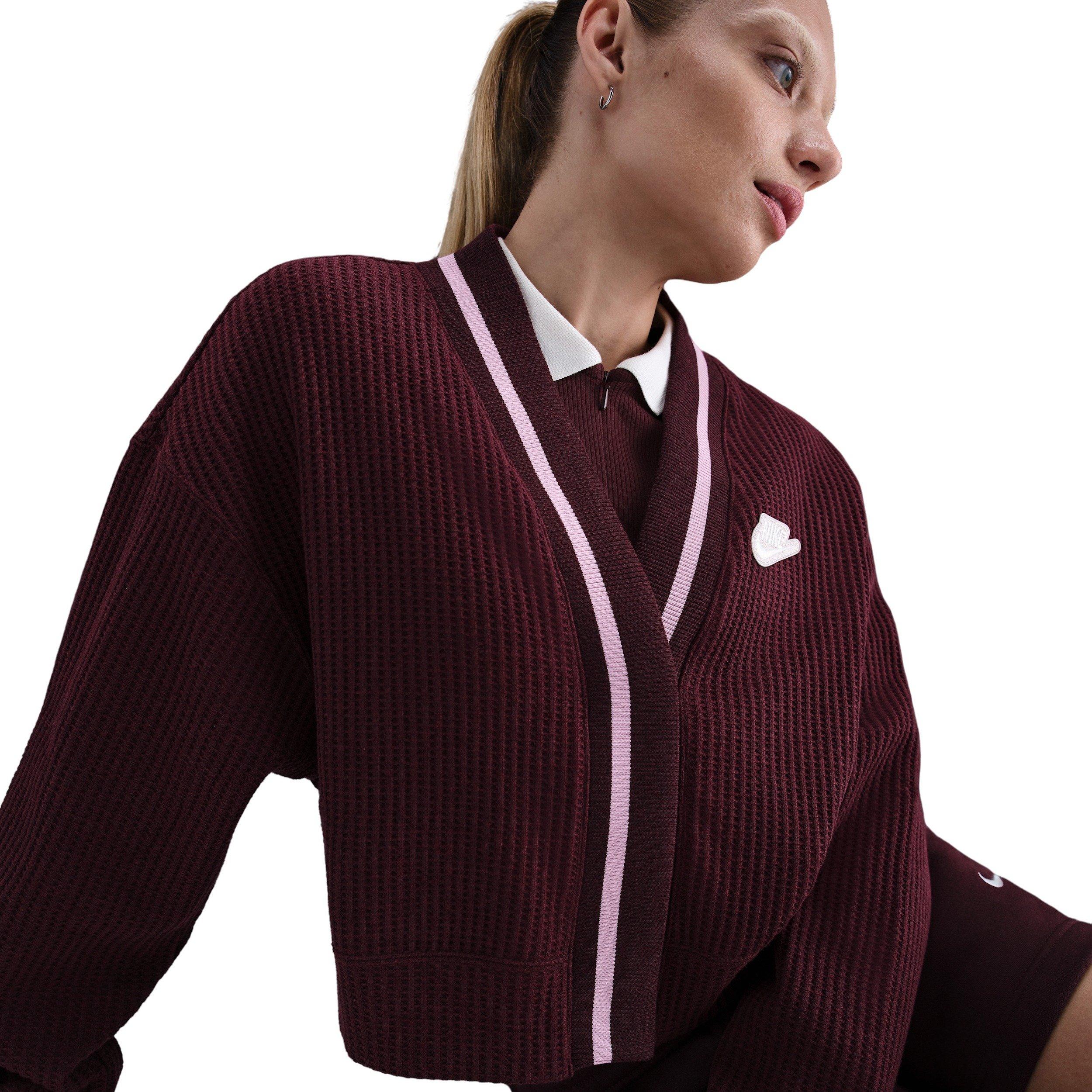 Nike Women's Sportswear Vest  - Burgundy - BURGUNDY Thumbnail View 3