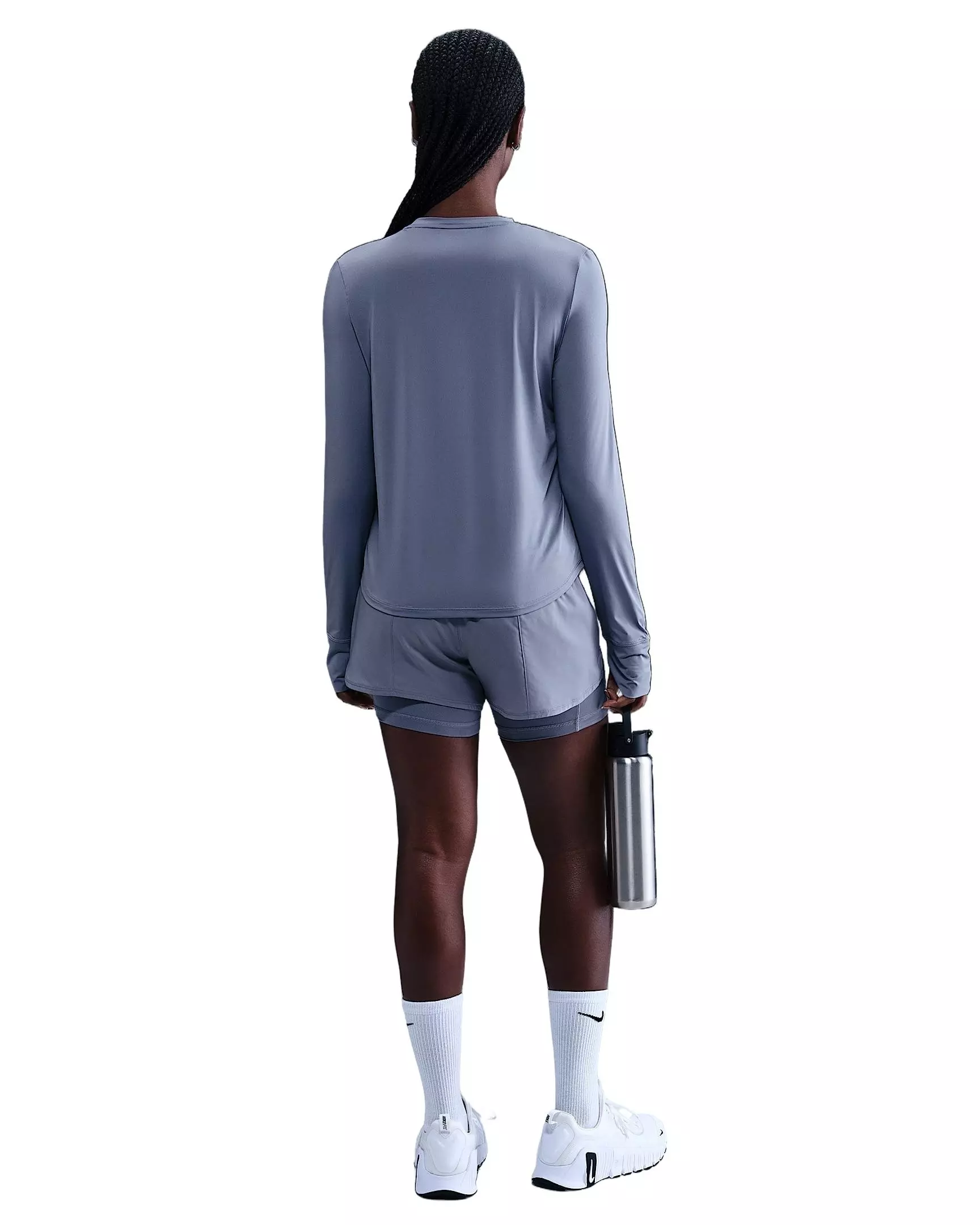 Nike One Women's Classic Dri-FIT Long-Sleeve Top -Indigo - INDIGO