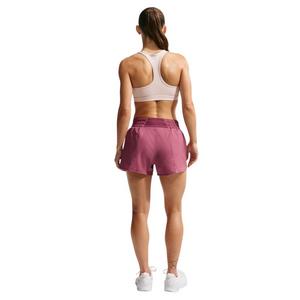 Nike Women's One Dri-FIT Mid-Rise 3" Brief-Lined Shorts - Dark Pink - DARK PINK