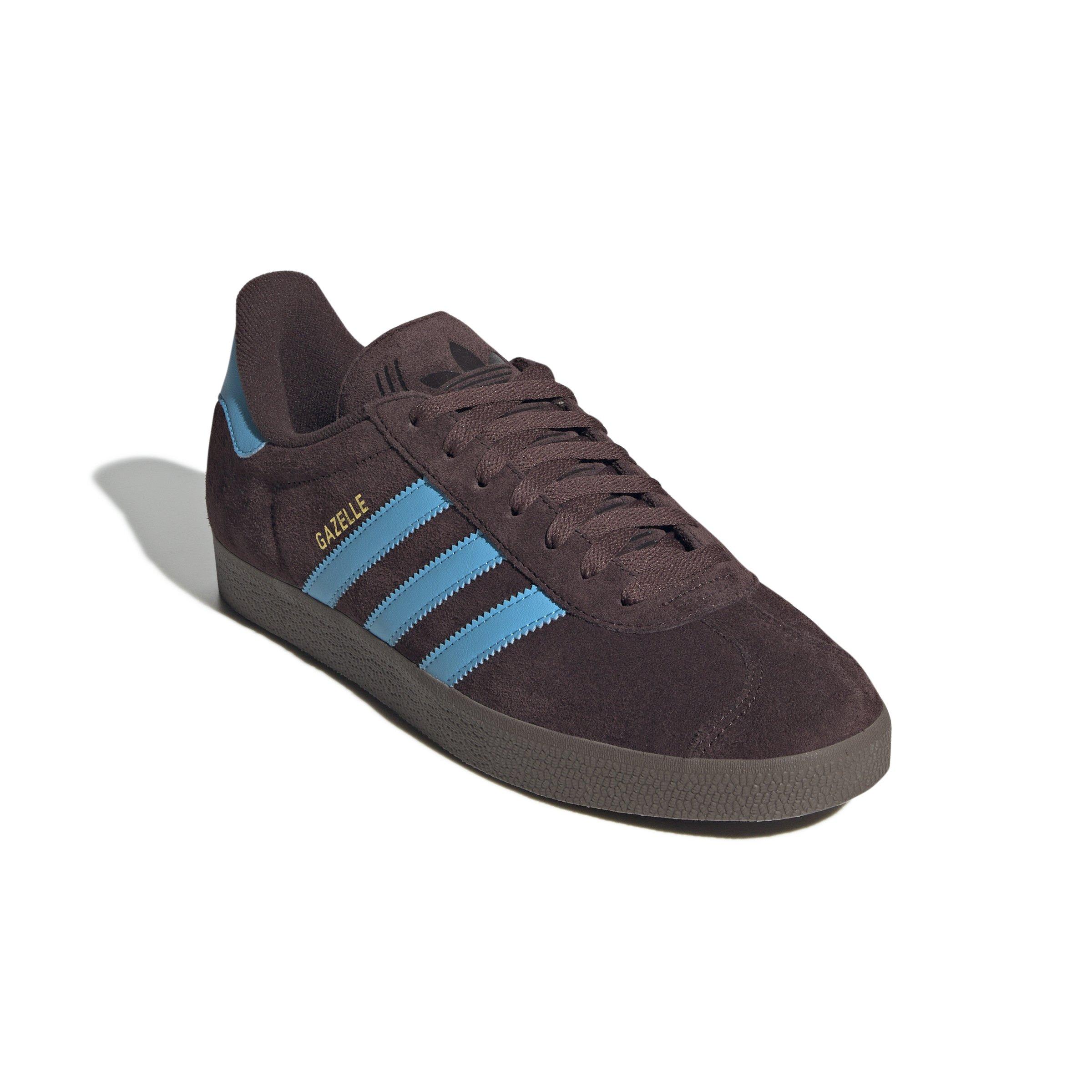 adidas Originals Gazelle "Shadow Brown/Sky Rush/Ftwr White" Men's Shoe - BROWN/SKY/WHITE Thumbnail View 3