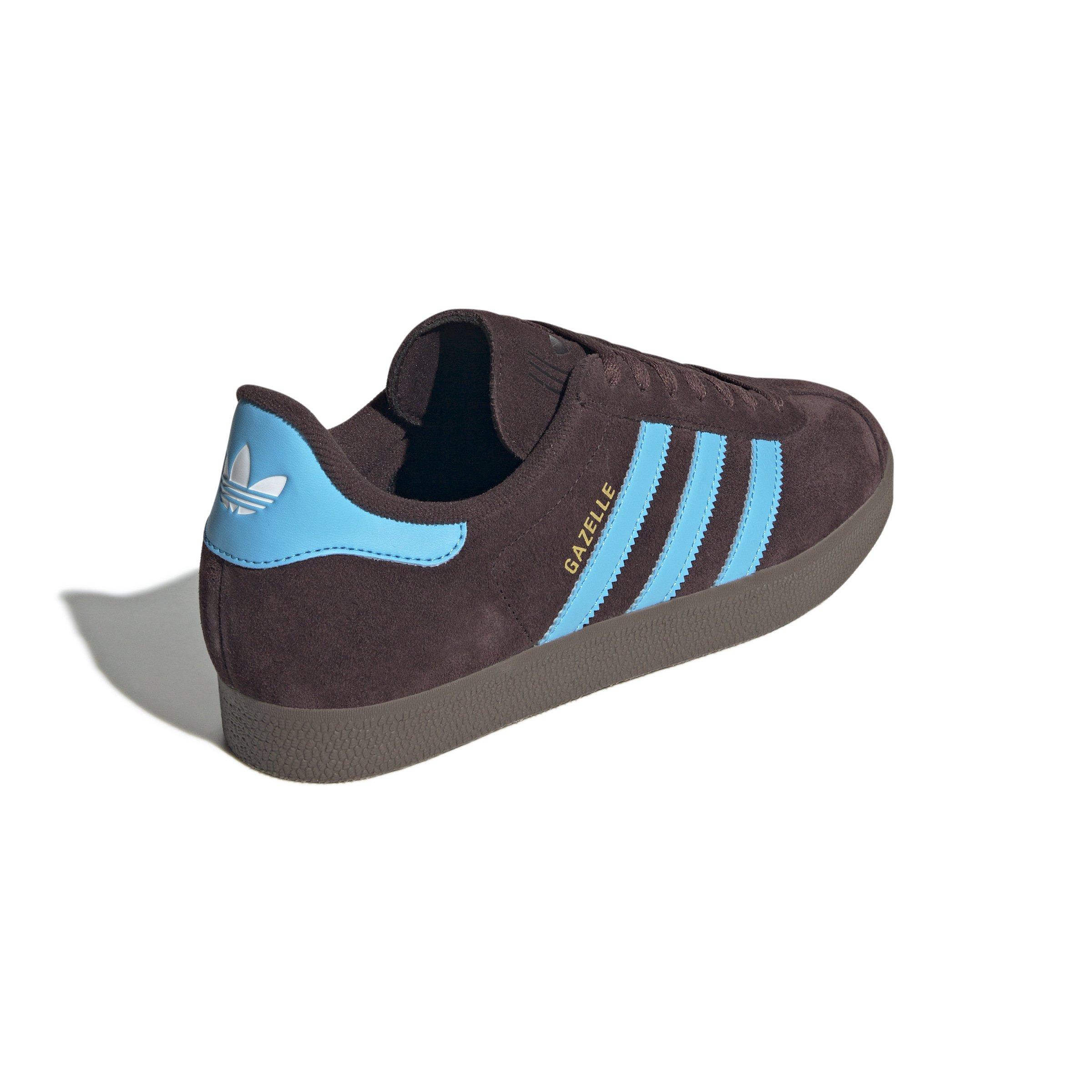 adidas Originals Gazelle "Shadow Brown/Sky Rush/Ftwr White" Men's Shoe - BROWN/SKY/WHITE Thumbnail View 4