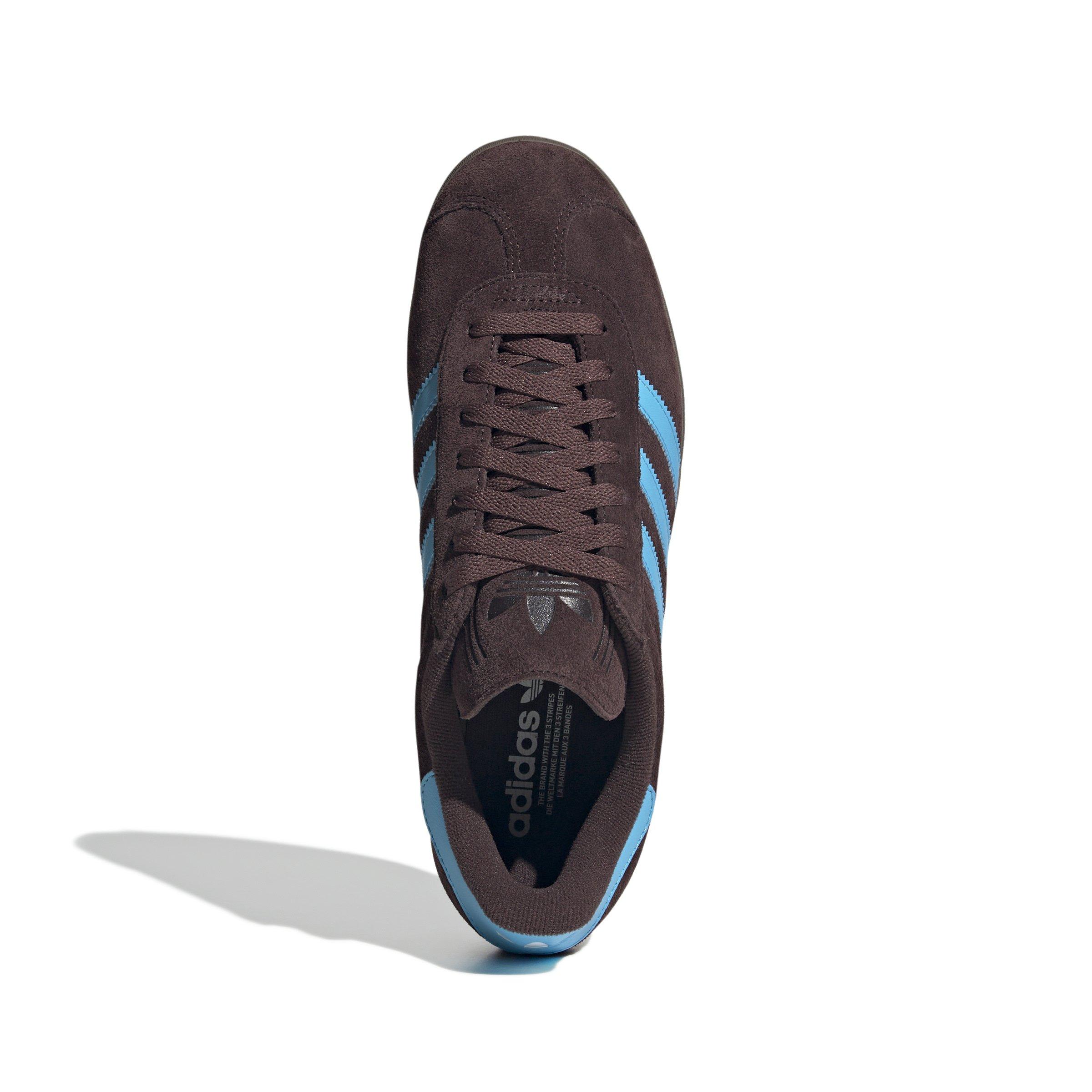 adidas Originals Gazelle "Shadow Brown/Sky Rush/Ftwr White" Men's Shoe - BROWN/SKY/WHITE Thumbnail View 5