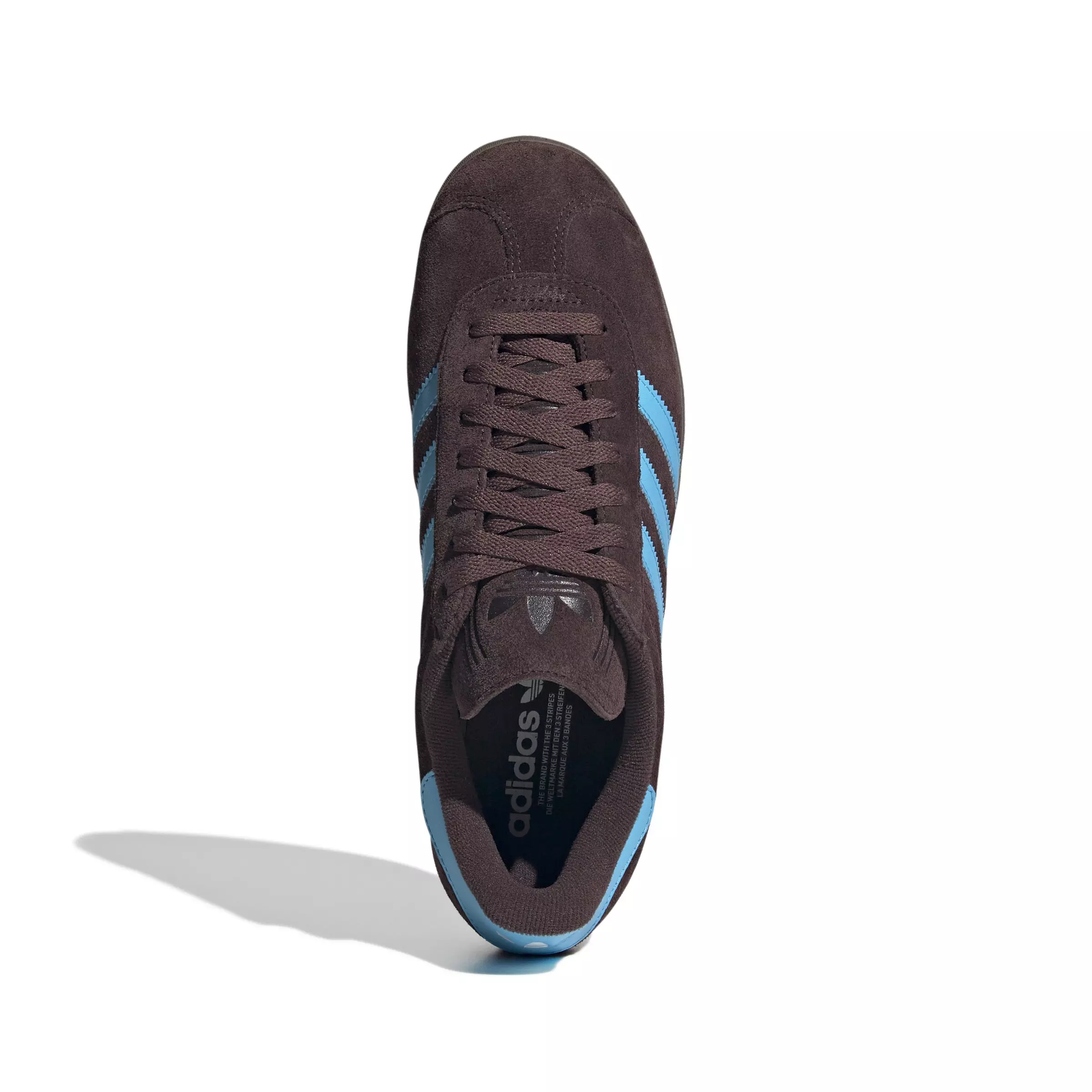 adidas Originals Gazelle "Shadow Brown/Sky Rush/Ftwr White" Men's Shoe - BROWN/SKY/WHITE