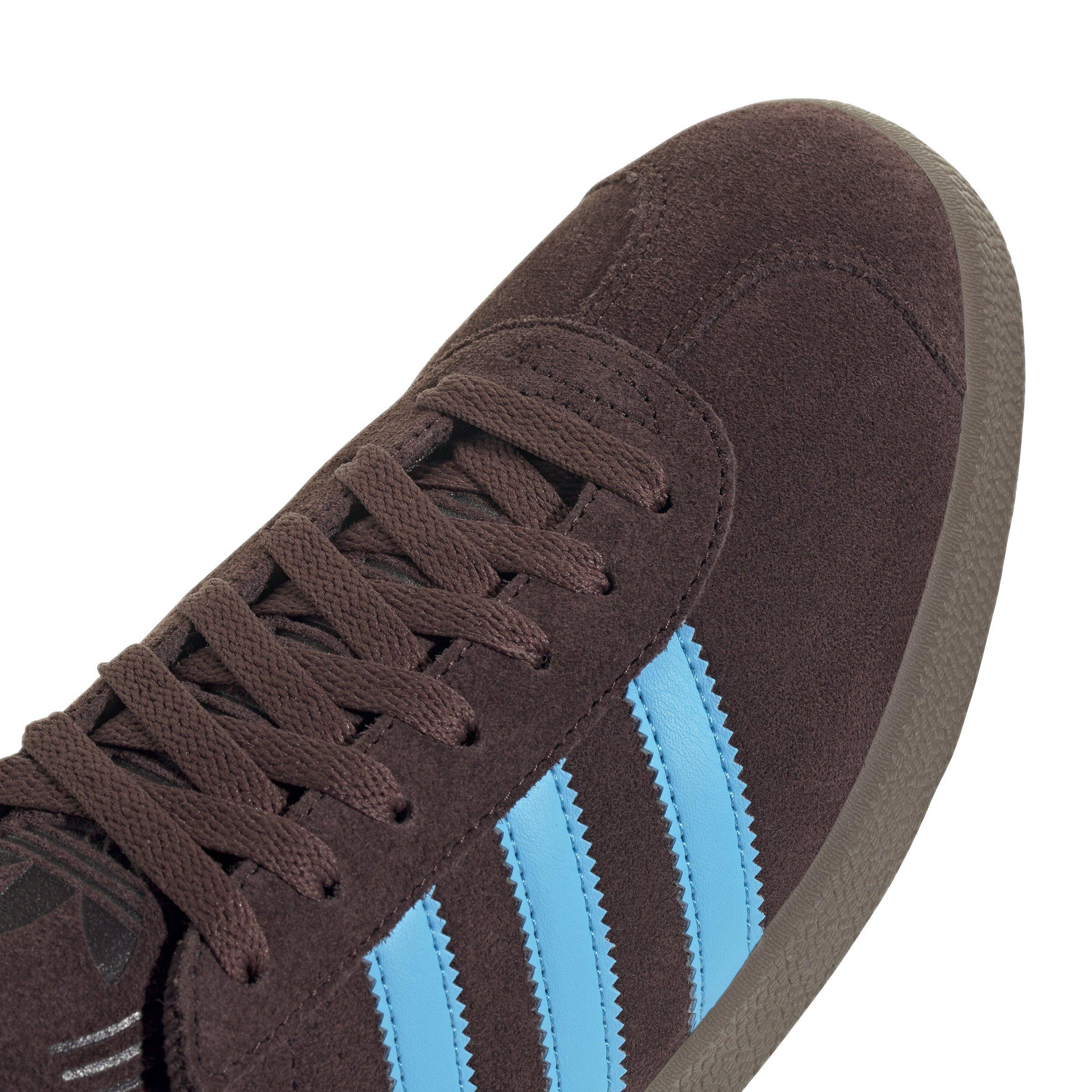 adidas Originals Gazelle "Shadow Brown/Sky Rush/Ftwr White" Men's Shoe - BROWN/SKY/WHITE Thumbnail View 7
