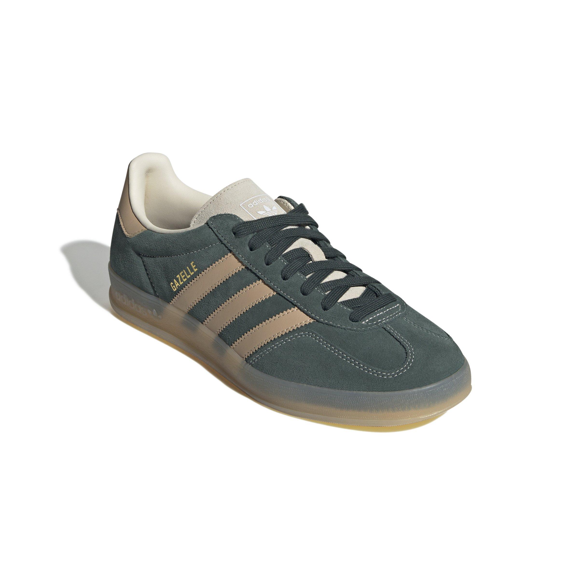 adidas Originals Gazelle "Shadow Green/Warm Sandstone/Wonder White" Men's Shoe - GREEN/SANDSTONE/WHITE Thumbnail View 3
