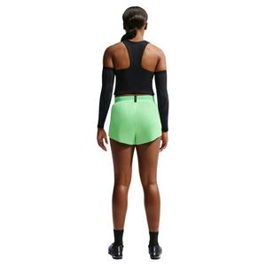 Nike Women's AeroSwift Dri-FIT ADV Mid-Rise 3" Brief-Lined Running Shorts - Green/Black - GREEN/BLACK