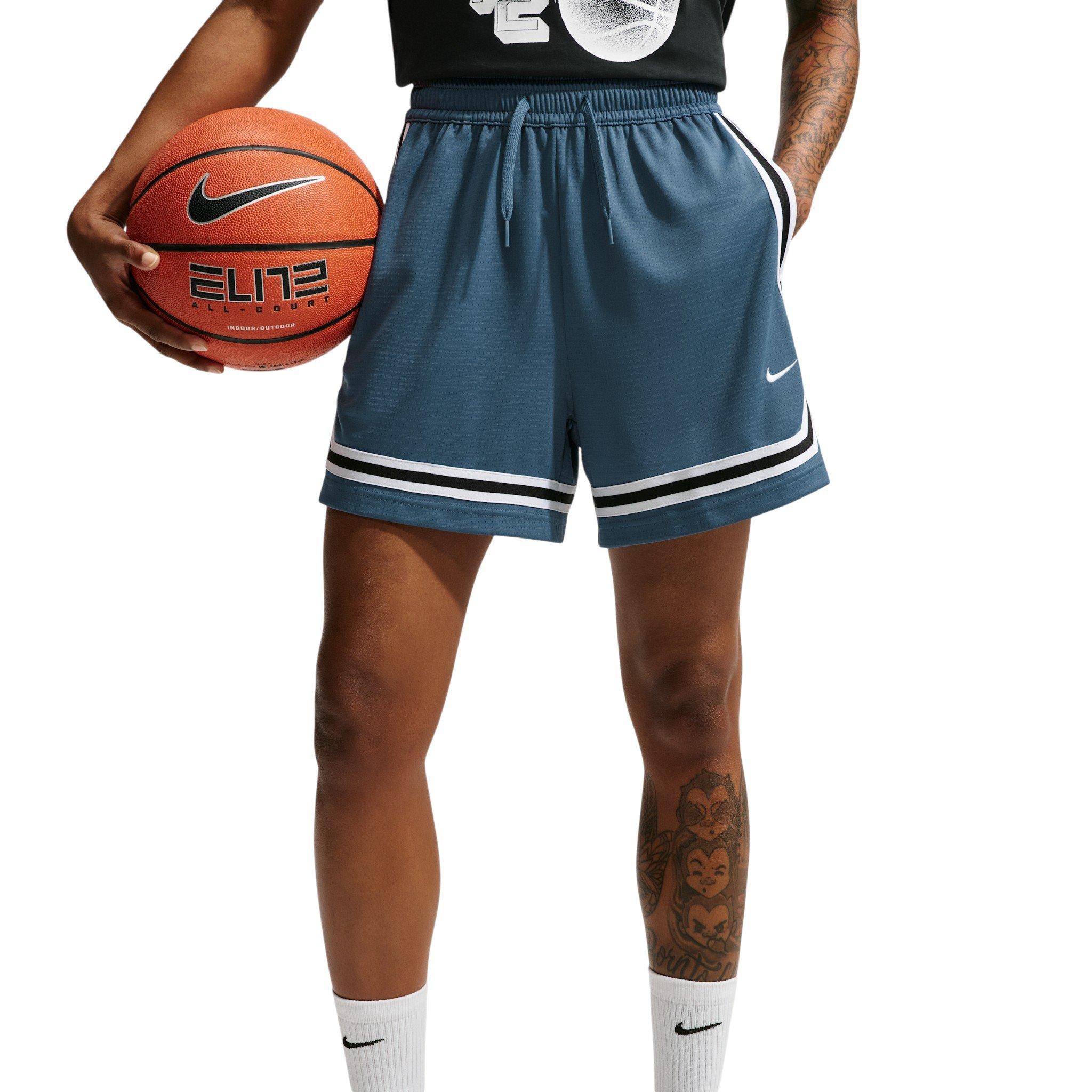 Nike Women's Crossover Dri-FIT 5" Basketball Shorts - Slate Blue/Black - SLATE BLUE/BLACK Thumbnail View 1