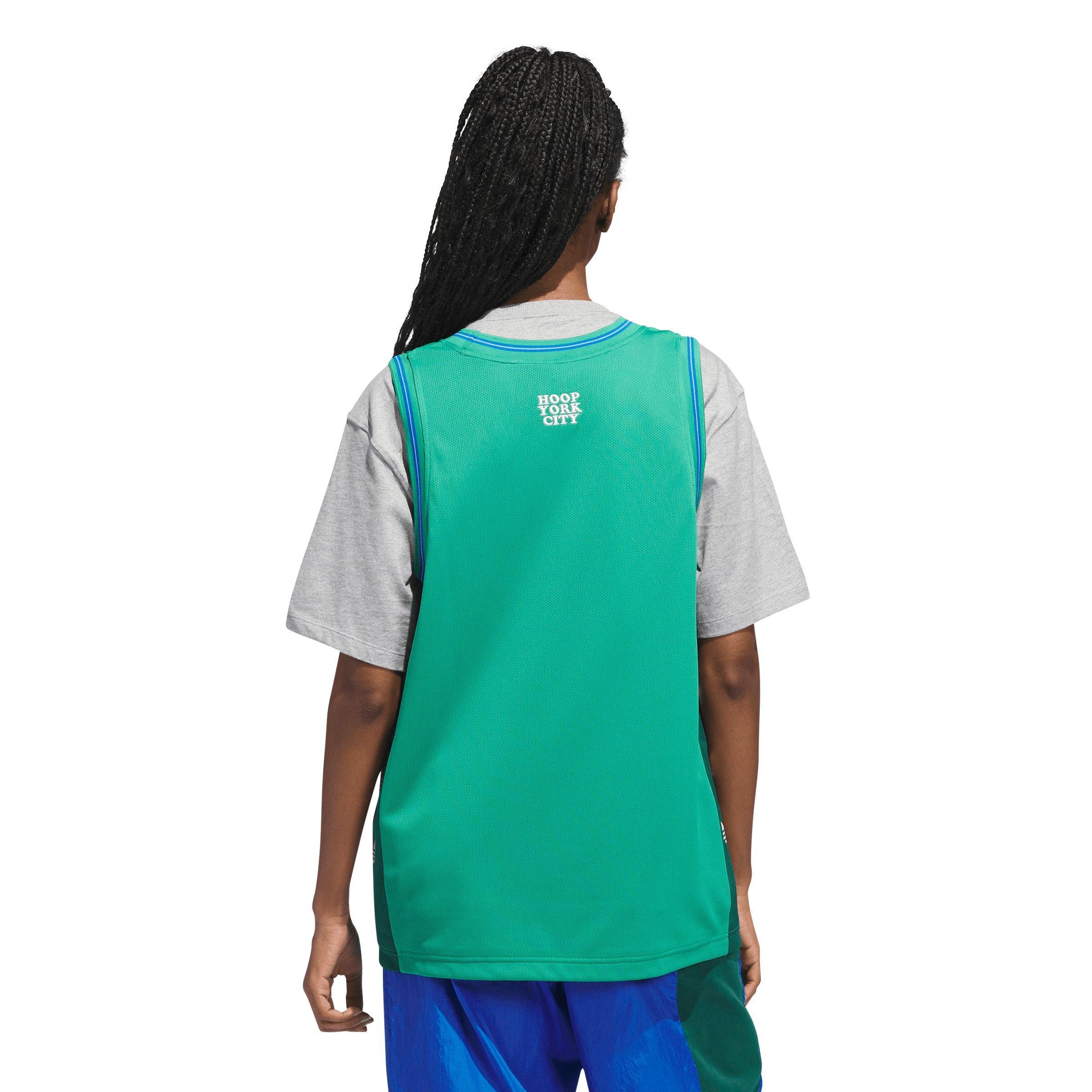 ☆Adidas☆Originals Hoop York City Jersey Green adidas Unisex Hoop York City Basketball Jersey - Green