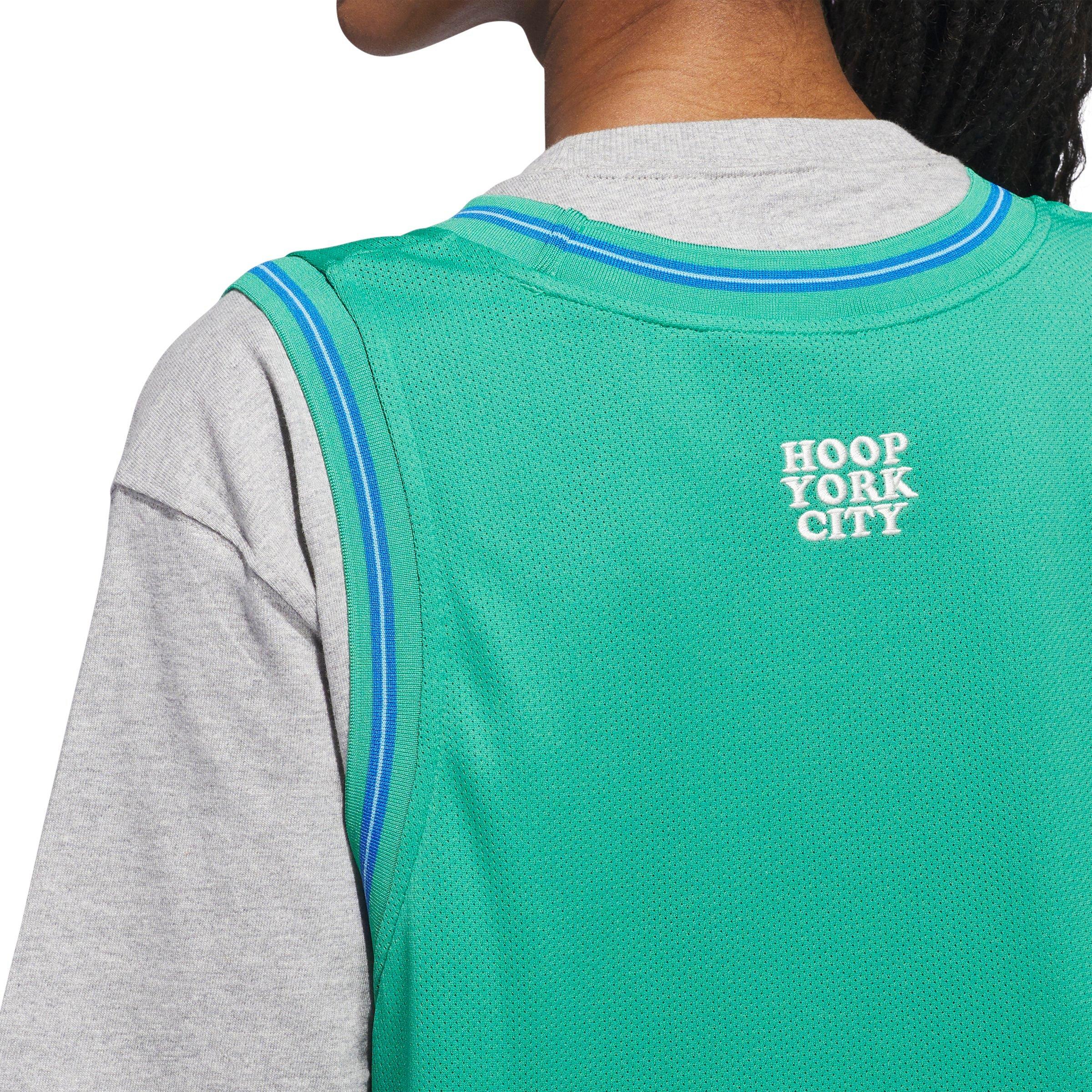 ☆Adidas☆Originals Hoop York City Jersey Green adidas Unisex Hoop York City Basketball Jersey - Green