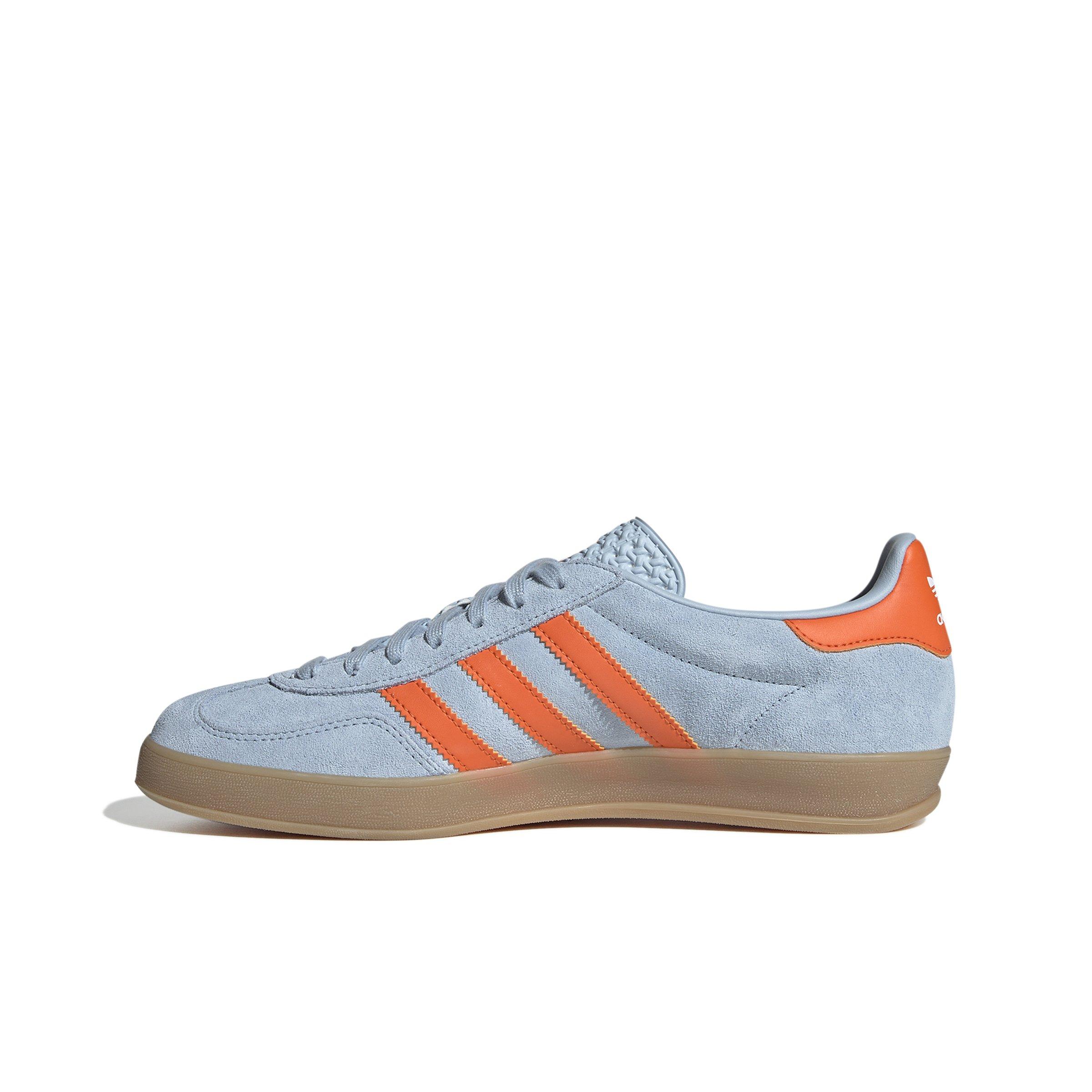 adidas Originals Gazelle "Wonder Blue/Orange/Ftwr White" Men's Shoe - BLUE/ORANGE/WHITE Thumbnail View 2