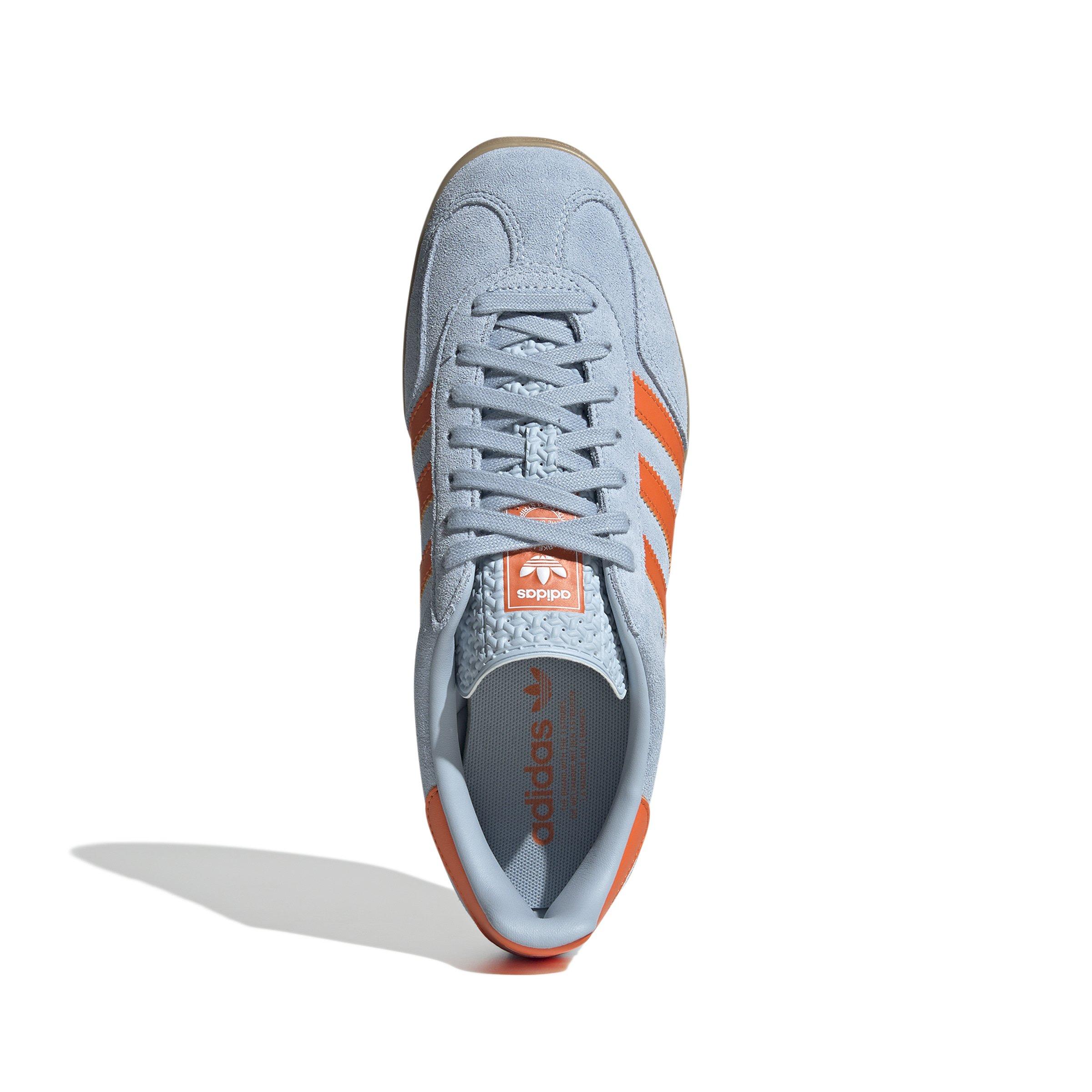 adidas Originals Gazelle "Wonder Blue/Orange/Ftwr White" Men's Shoe - BLUE/ORANGE/WHITE Thumbnail View 5