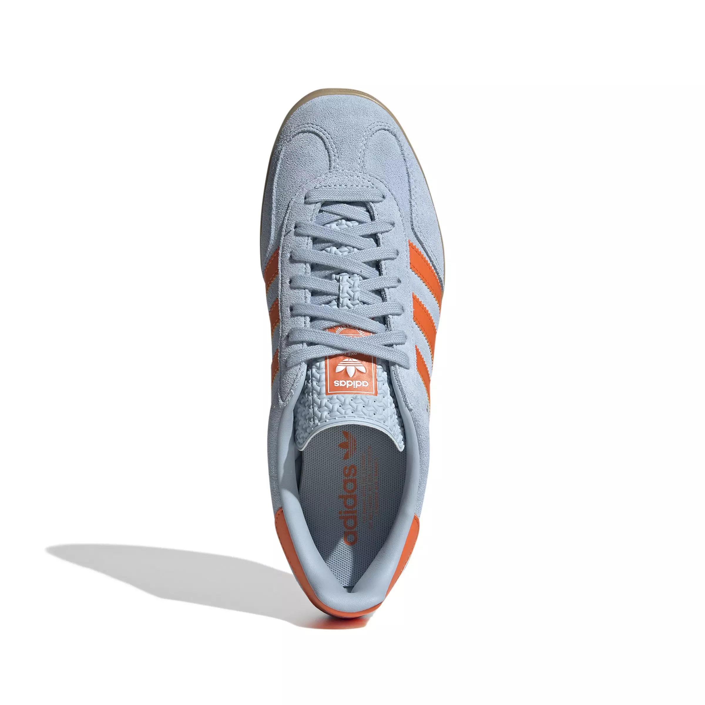 adidas Originals Gazelle "Wonder Blue/Orange/Ftwr White" Men's Shoe - BLUE/ORANGE/WHITE
