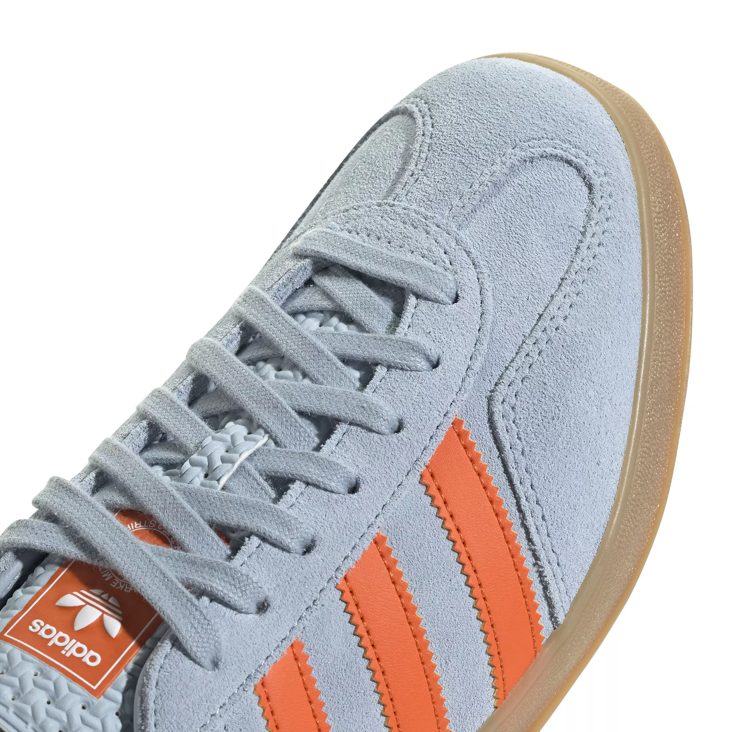 adidas Originals Gazelle "Wonder Blue/Orange/Ftwr White" Men's Shoe - BLUE/ORANGE/WHITE