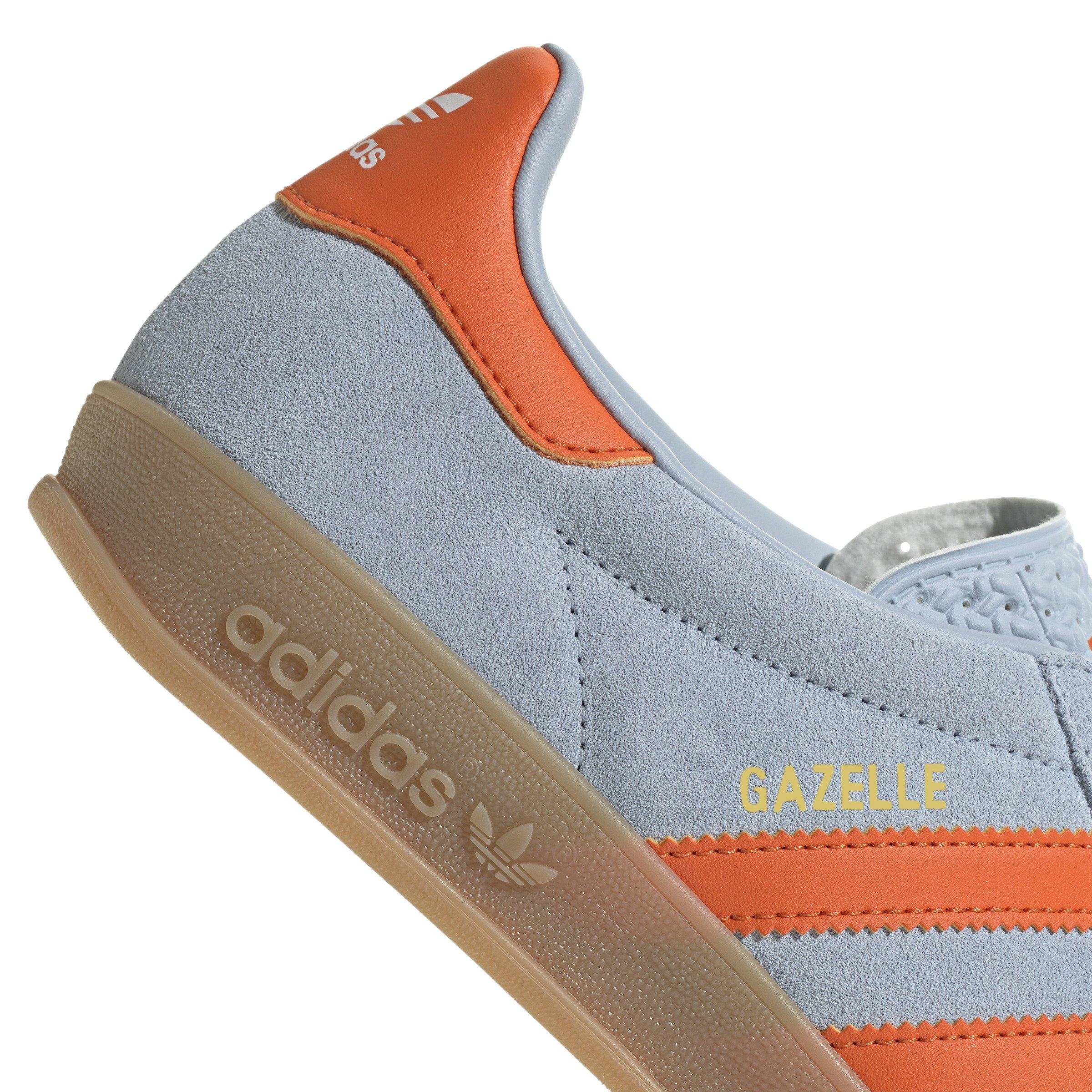 adidas Originals Gazelle "Wonder Blue/Orange/Ftwr White" Men's Shoe - BLUE/ORANGE/WHITE Thumbnail View 8