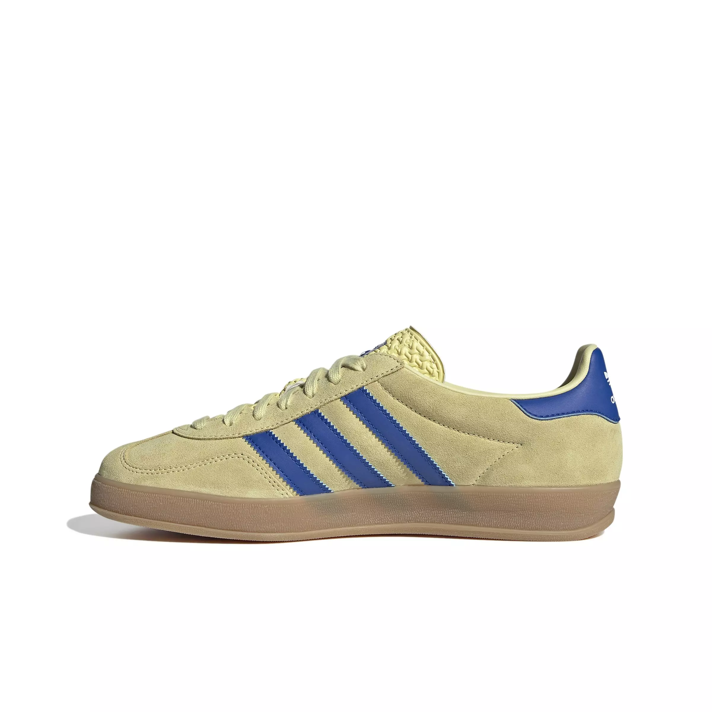 adidas Originals Gazelle "Powder Yellow/Team Royal Blue/Ftwr White" Men's Shoe - YELLOW/ROYAL/WHITE