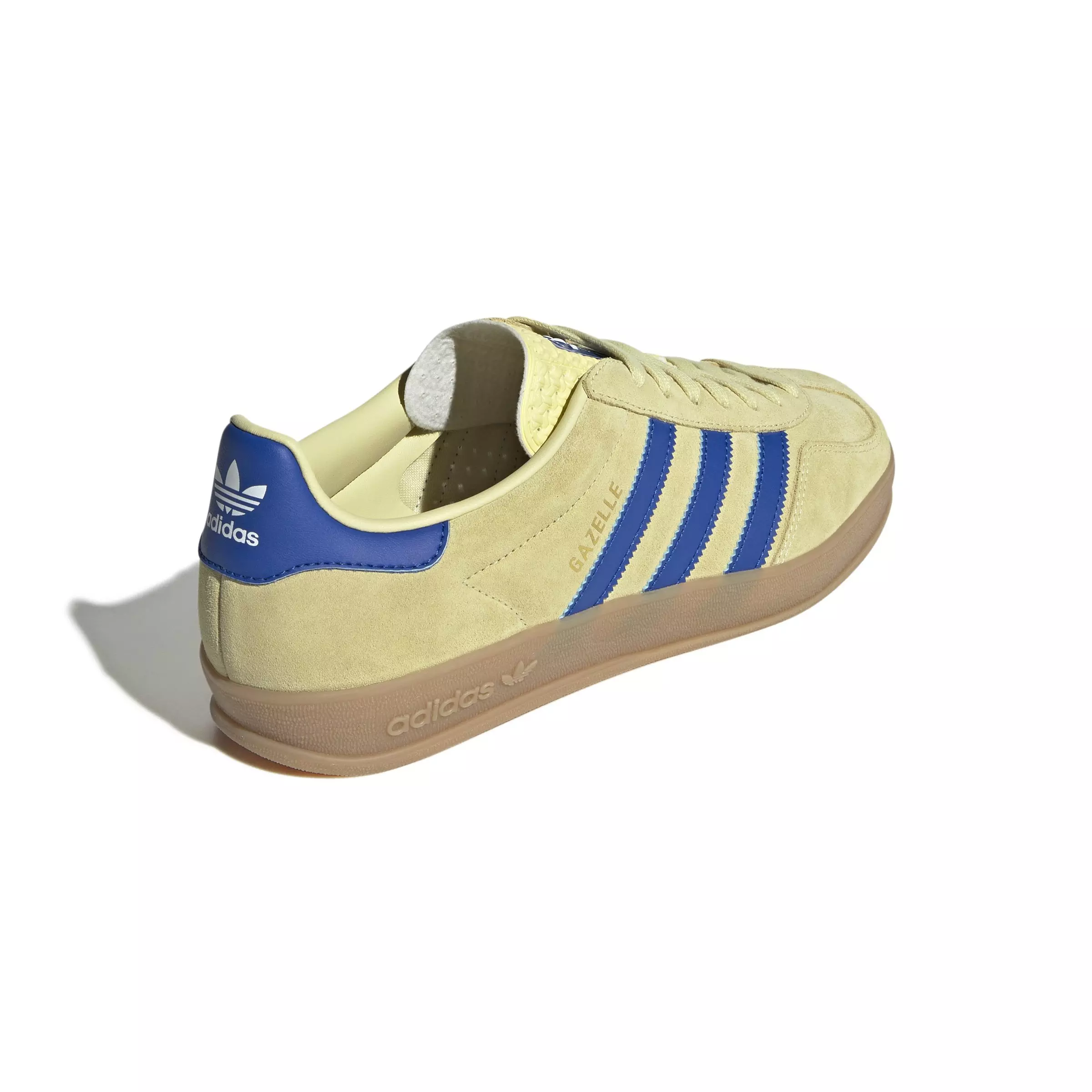 adidas Originals Gazelle "Powder Yellow/Team Royal Blue/Ftwr White" Men's Shoe - YELLOW/ROYAL/WHITE