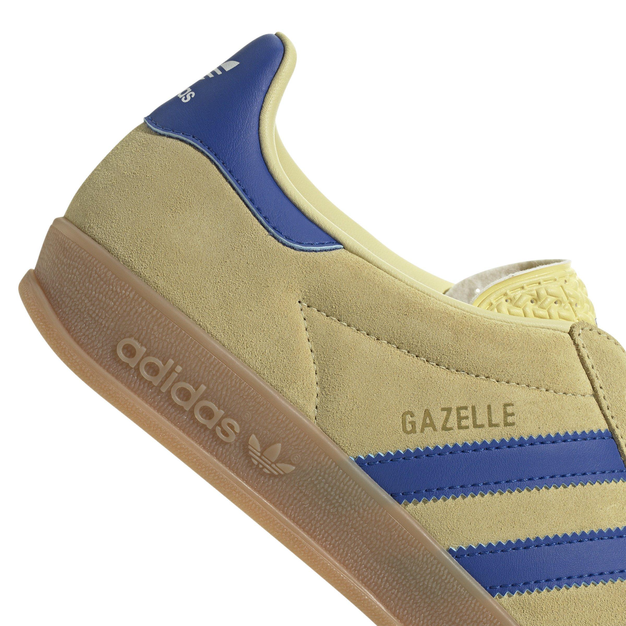 adidas Originals Gazelle "Powder Yellow/Team Royal Blue/Ftwr White" Men's Shoe - YELLOW/ROYAL/WHITE Thumbnail View 8