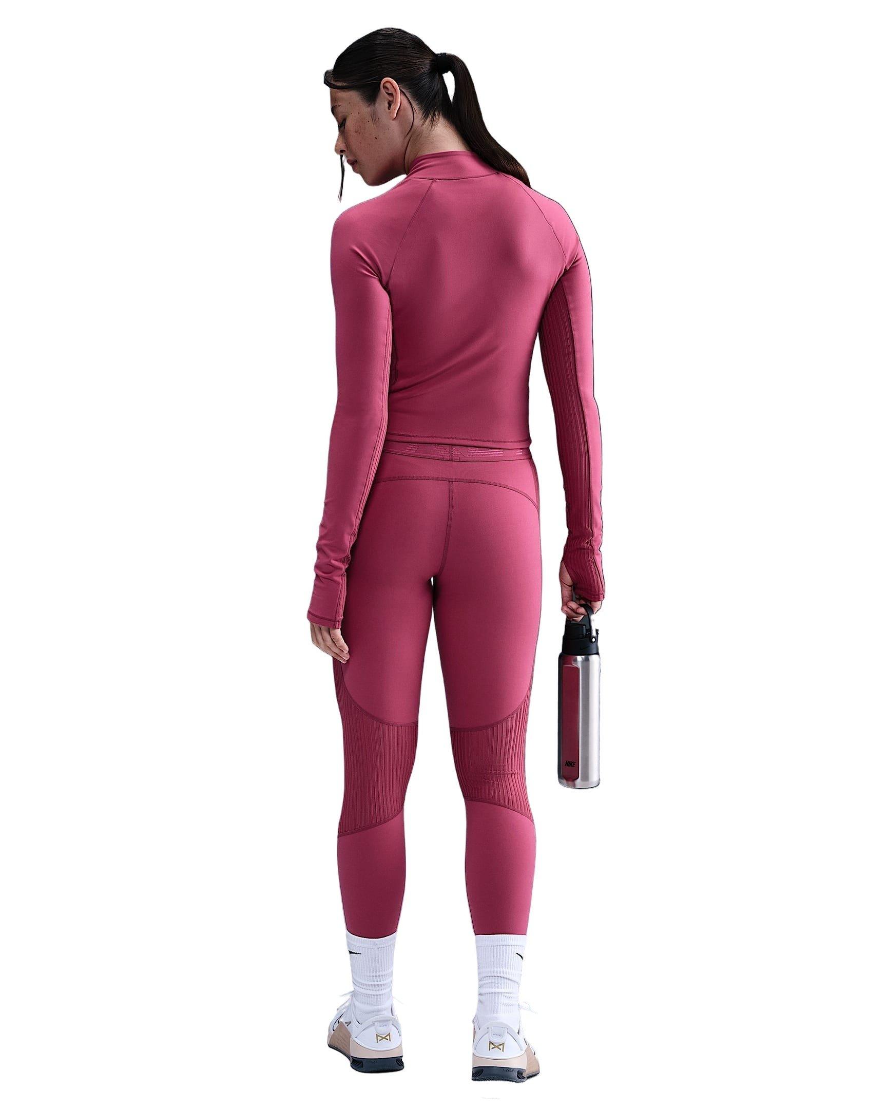 Nike Women's Pro Dri-FIT Long-Sleeve Top - Beet Purple - BEET PURPLE Thumbnail View 5