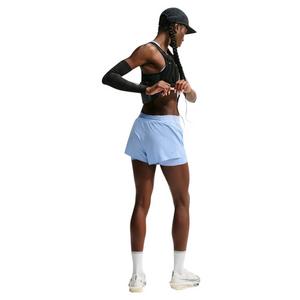 Nike Women's Swift Dri-FIT Mid-Rise 2-in-1 Running Shorts - Blue - BLUE