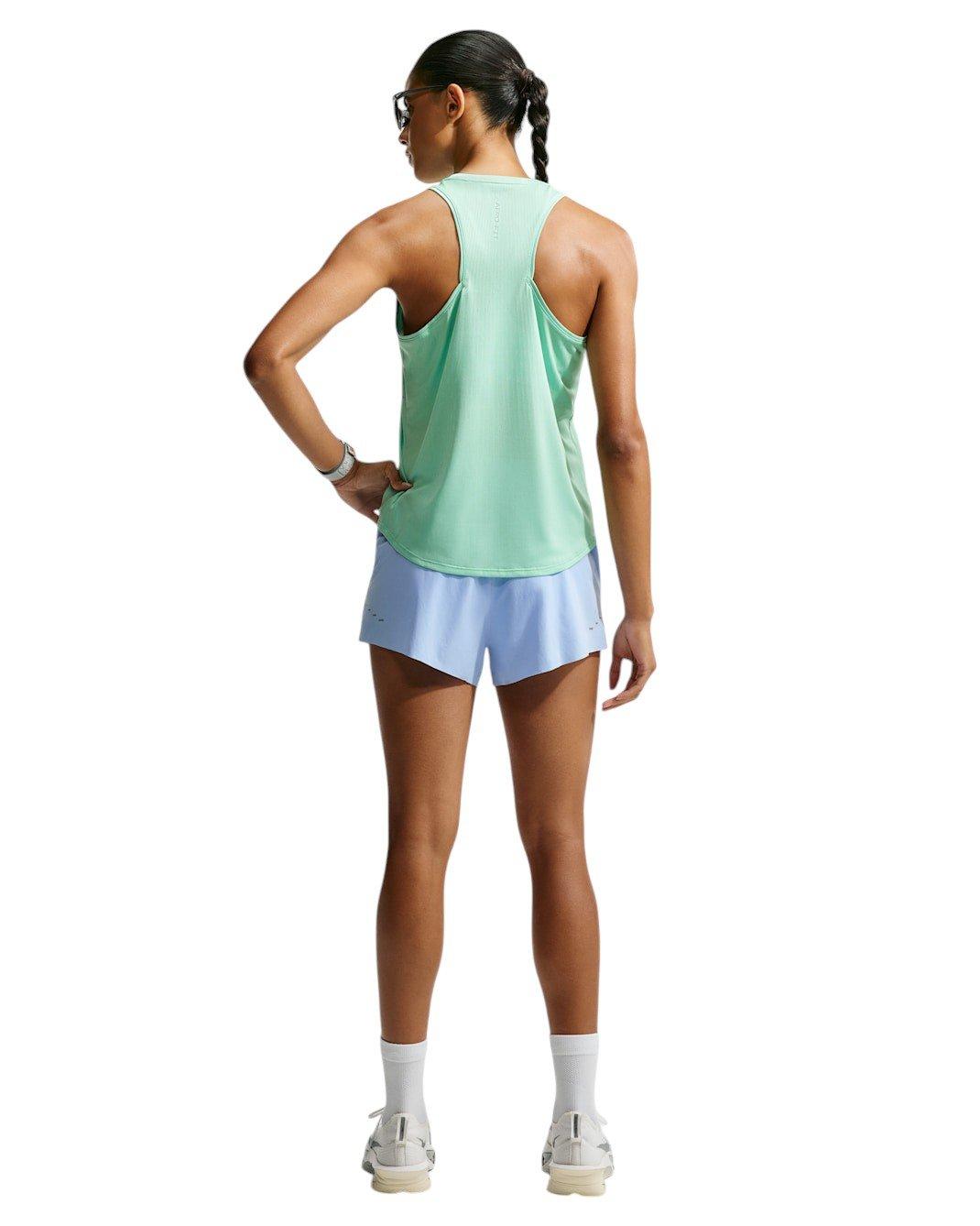 Nike Women's Swift Dri-FIT Mid-Rise 2.5" Brief-Lined Running Shorts - Steel Blue - STEEL BLUE