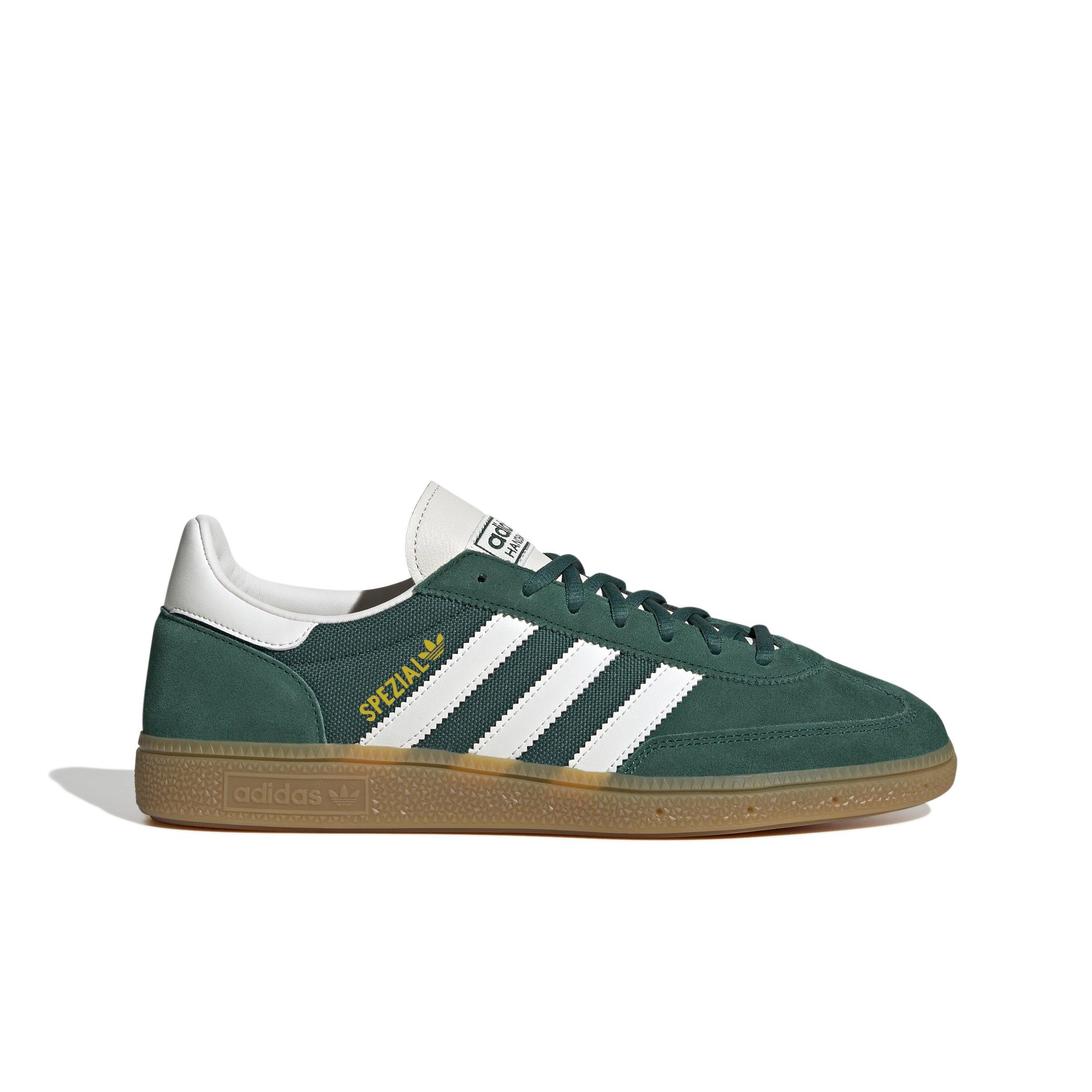 adidas Originals Handball Spezial "Collegiate Green/Cloud White/Chalk White" Men's Shoe - GREEN/WHITE/WHITE Thumbnail View 1