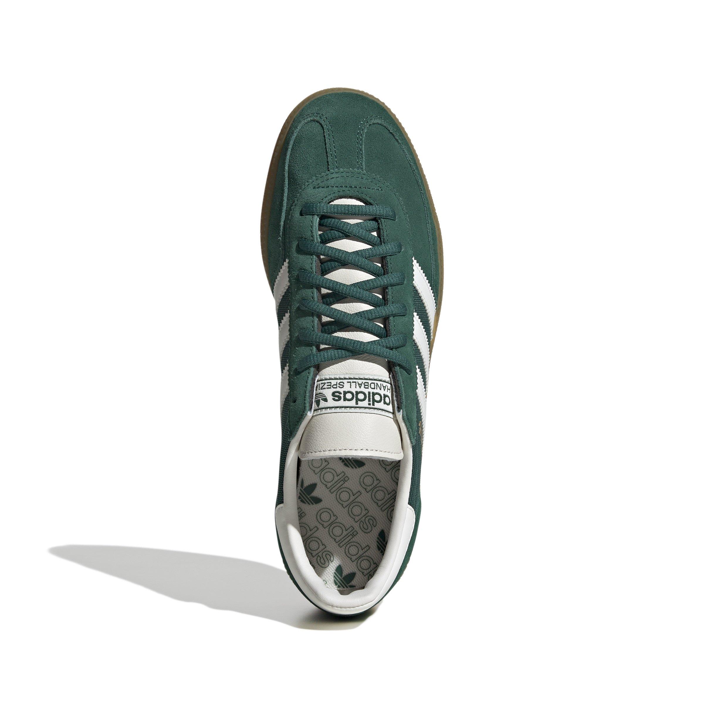 adidas Originals Handball Spezial "Collegiate Green/Cloud White/Chalk White" Men's Shoe - GREEN/WHITE/WHITE Thumbnail View 5