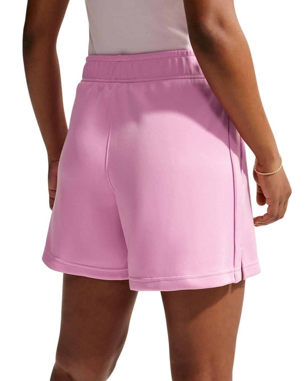 Nike Women's Sportswear Mid-Rise Poly-Knit Track Shorts - Pink - PINK