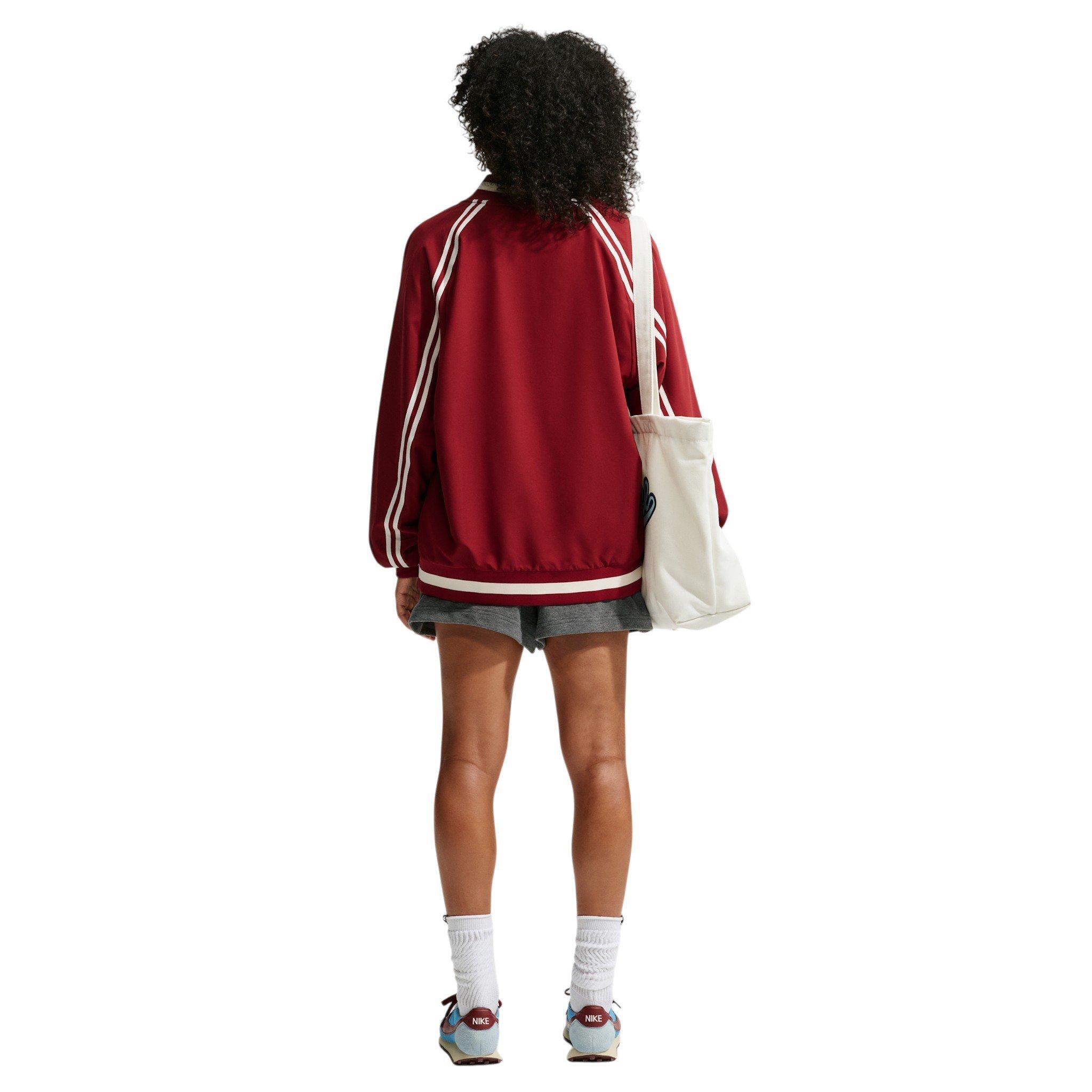 Nike Women's Studio Fleece Lightweight High-Waisted Loose Pleated Shorts - Grey - GREY