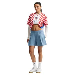 Nike Women's Studio Fleece Lightweight High-Waisted Loose Pleated Shorts - Blue - BLUE