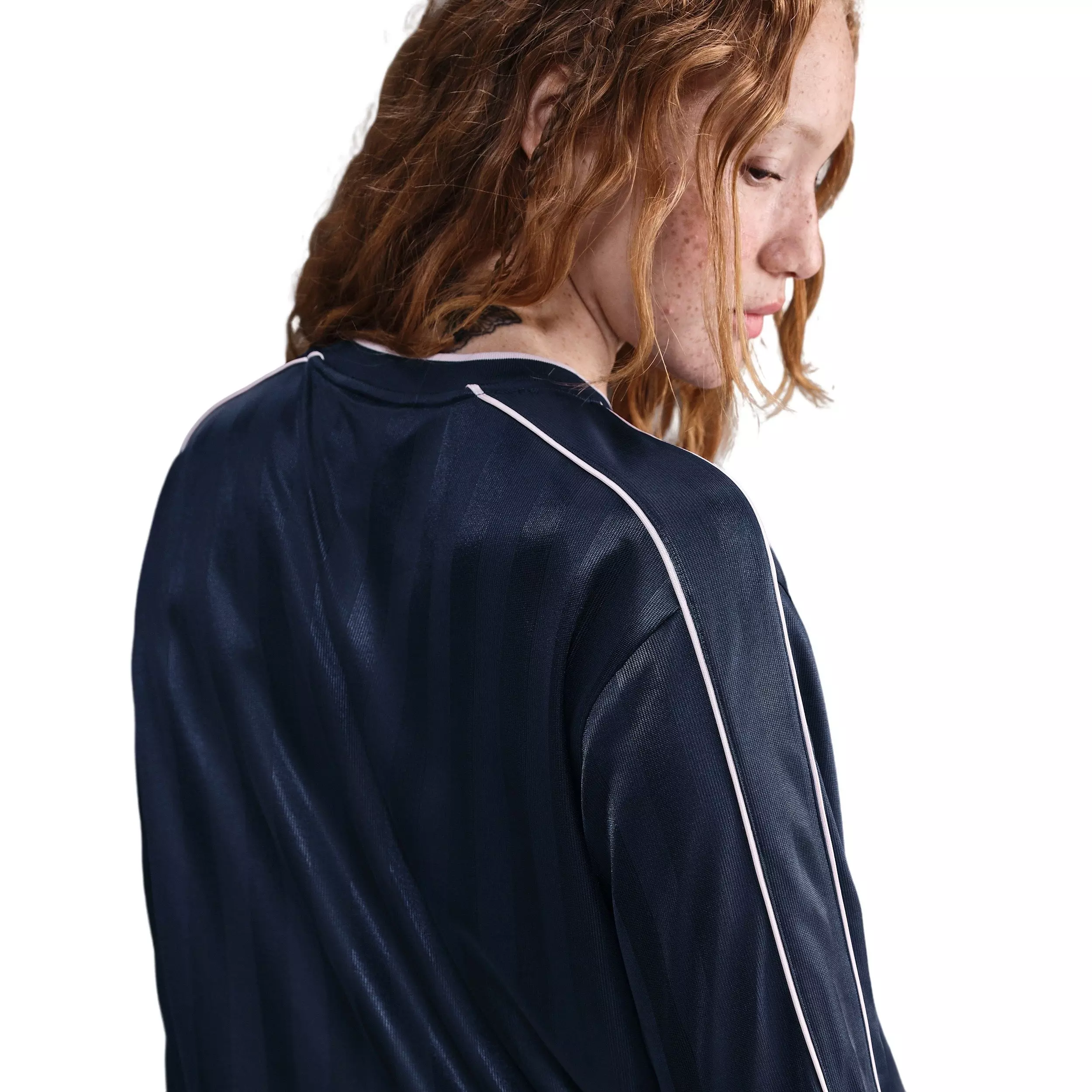 Nike Women's Sportswear Long-Sleeve Jersey Top -Navy - NAVY