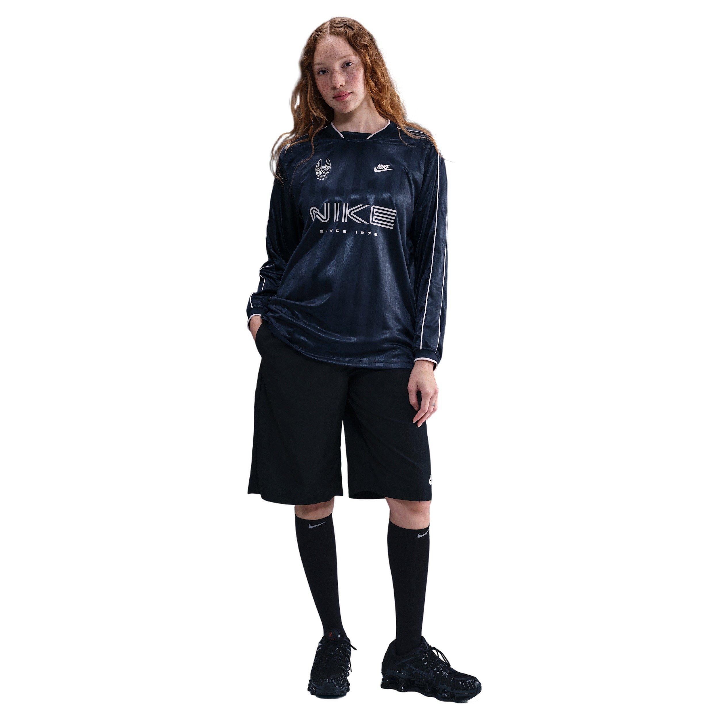 Nike Women's Sportswear Long-Sleeve Jersey Top -Navy - NAVY Thumbnail View 4