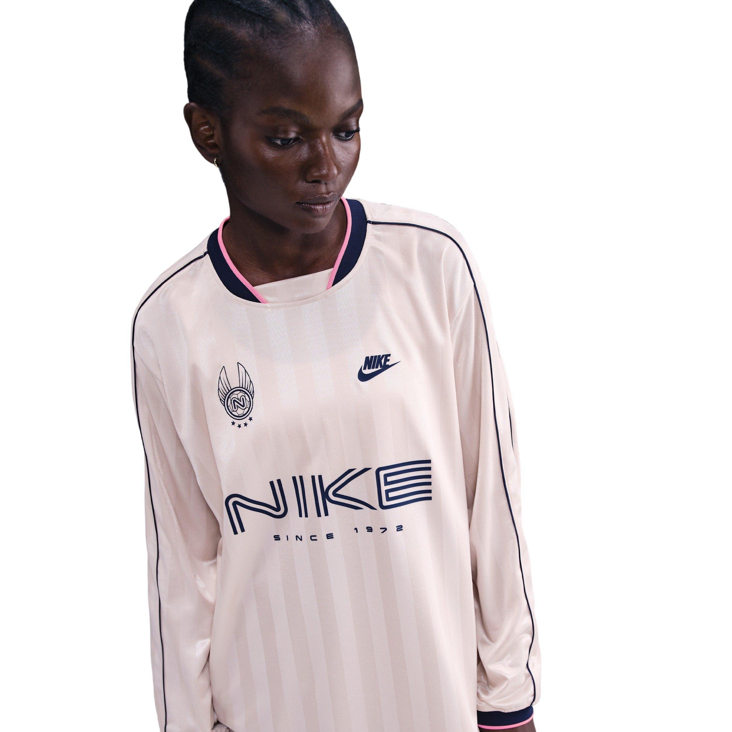 Nike Women's Sportswear Long-Sleeve Jersey Top - Lt Pink - LT PINK Thumbnail View 1