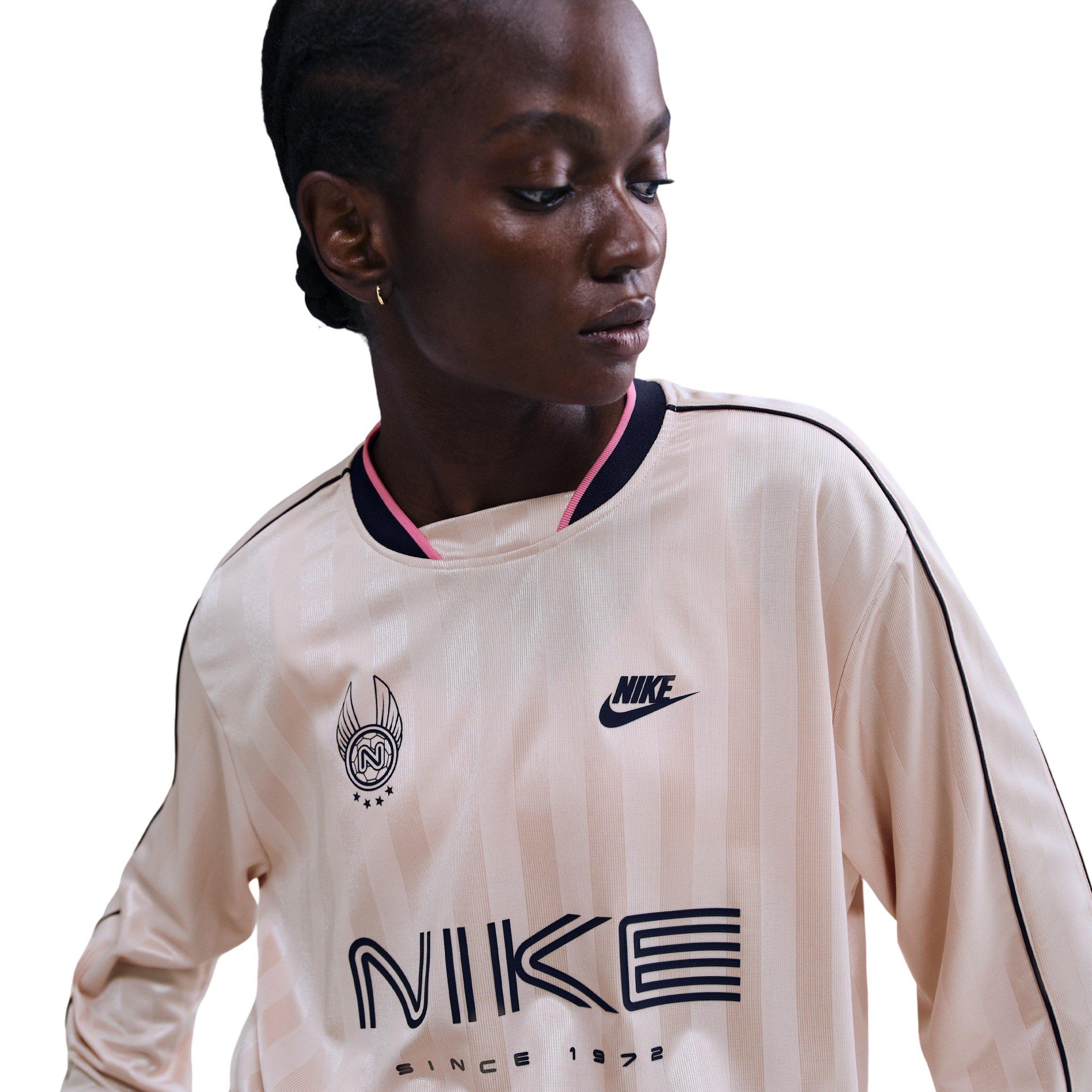 Nike Women's Sportswear Long-Sleeve Jersey Top - Lt Pink - LT PINK Thumbnail View 3