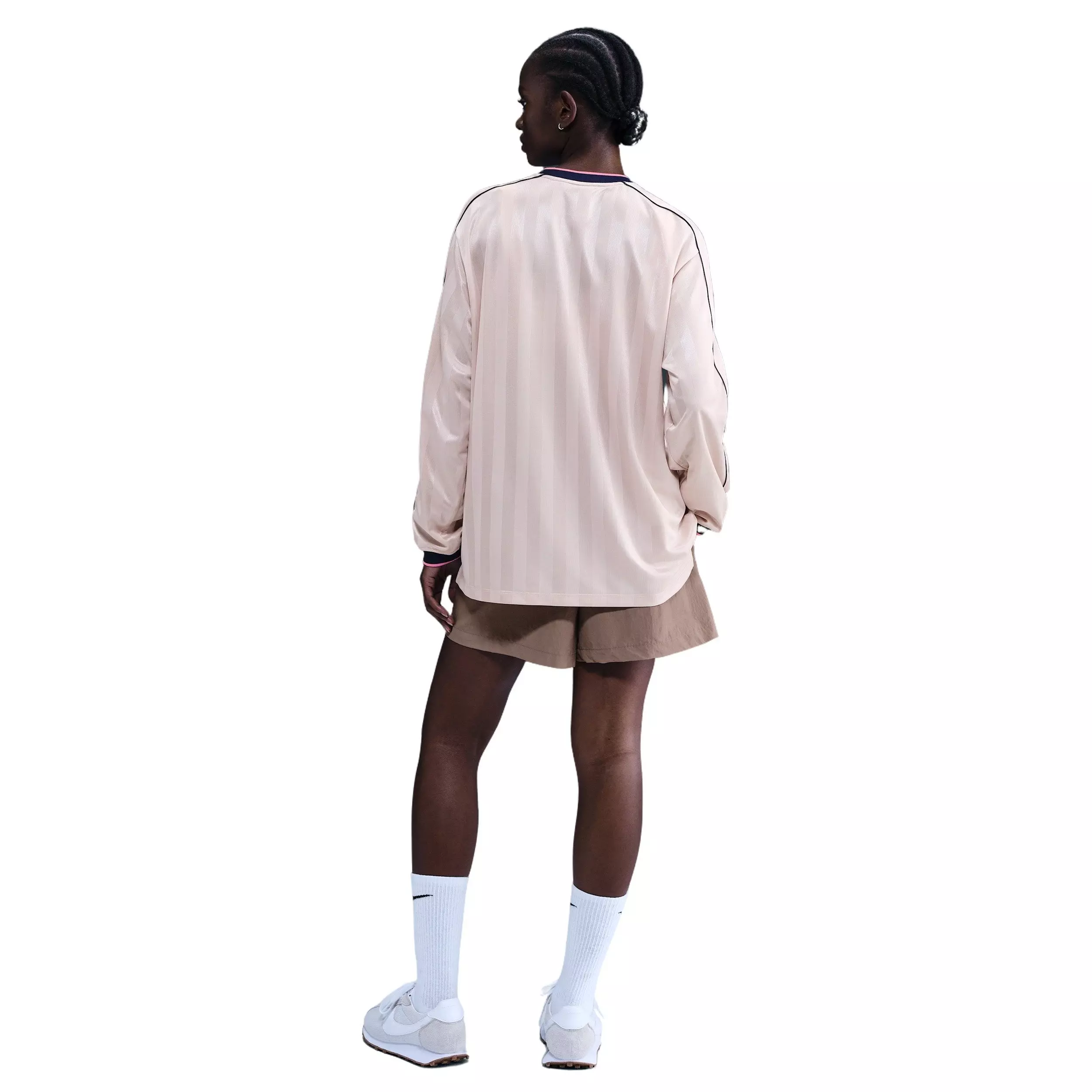 Nike Women's Sportswear Long-Sleeve Jersey Top -Lt Pink - LT PINK