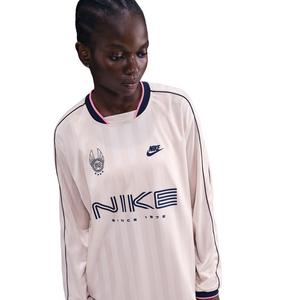 Nike Women's Sportswear Long-Sleeve Jersey Top -Lt Pink