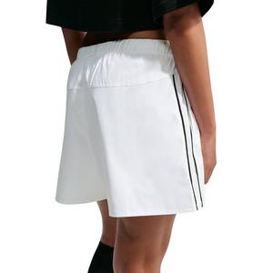 Nike Women's Sportswear Loose Mid-Rise Shorts - White/Black - WHITE/BLACK